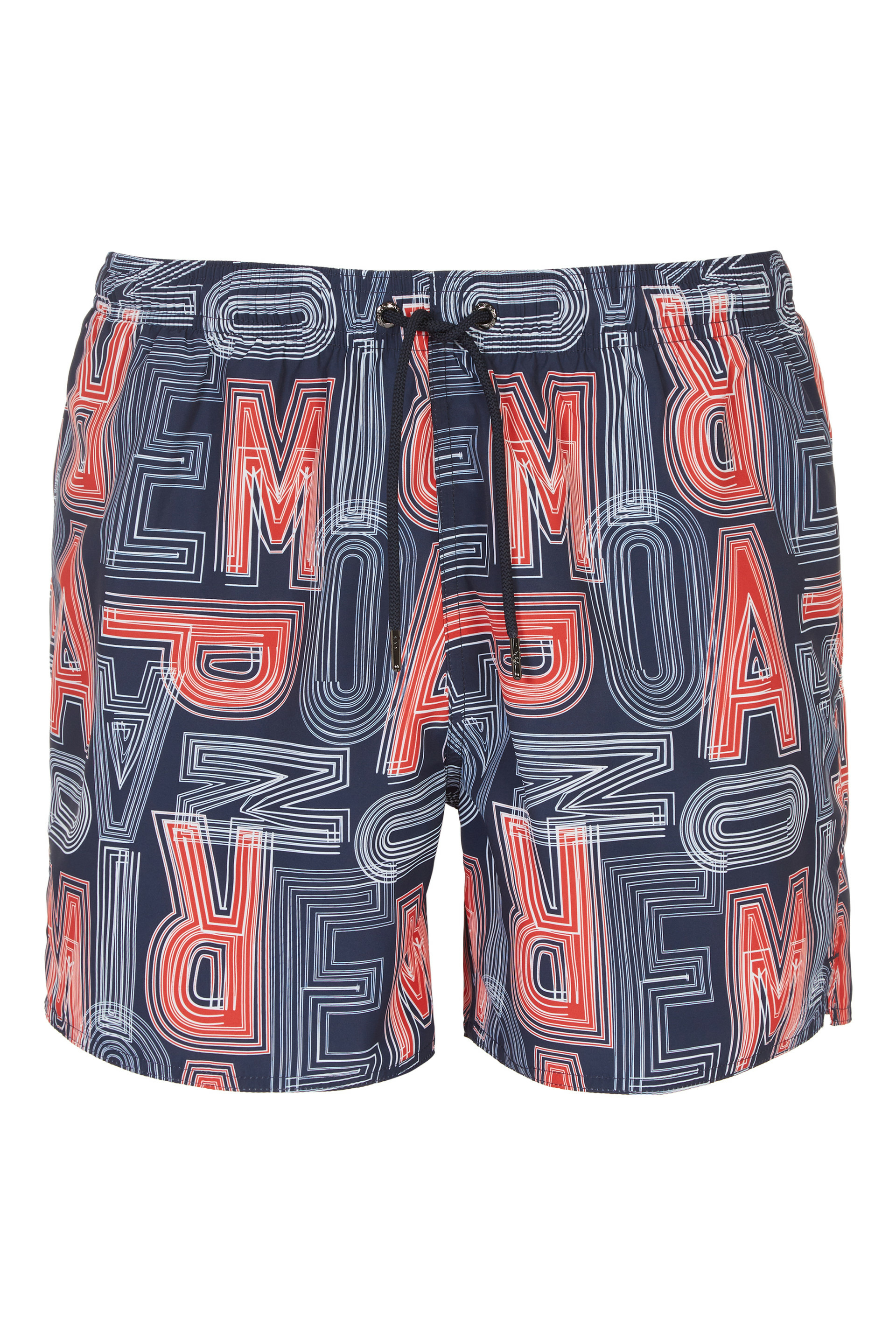 Boxer tissé pour homme - bleu marine/rouge/blanc