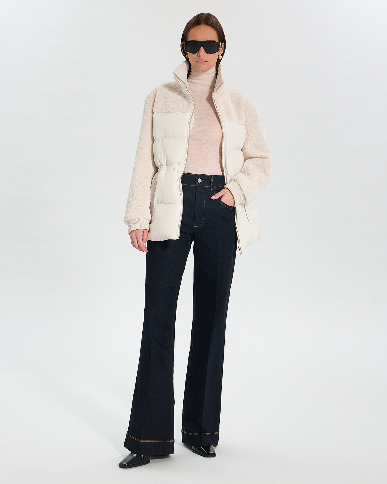 Manteau Melisse Ecru en Polyester