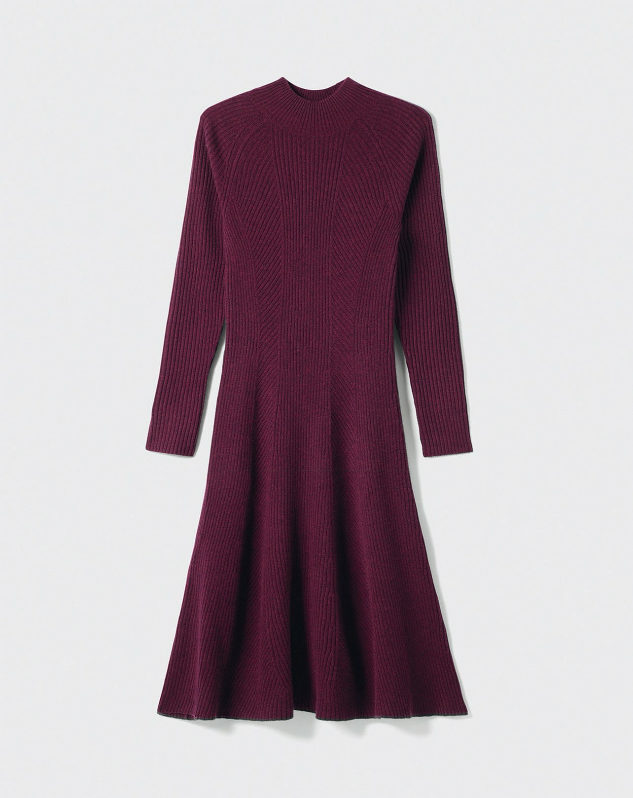 Robe midi à côtes - Femme - PRUNELLIER