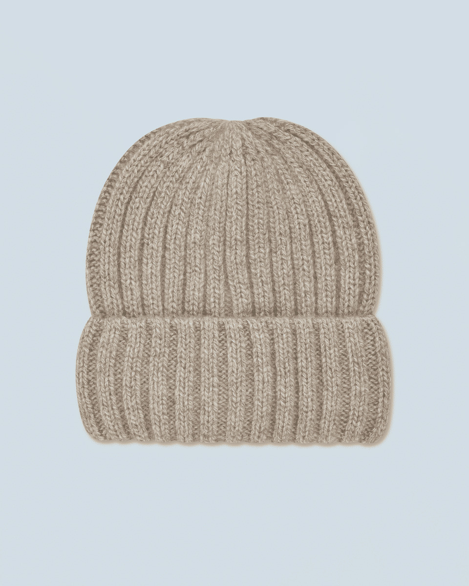 Bonnet à Revers à Côtes