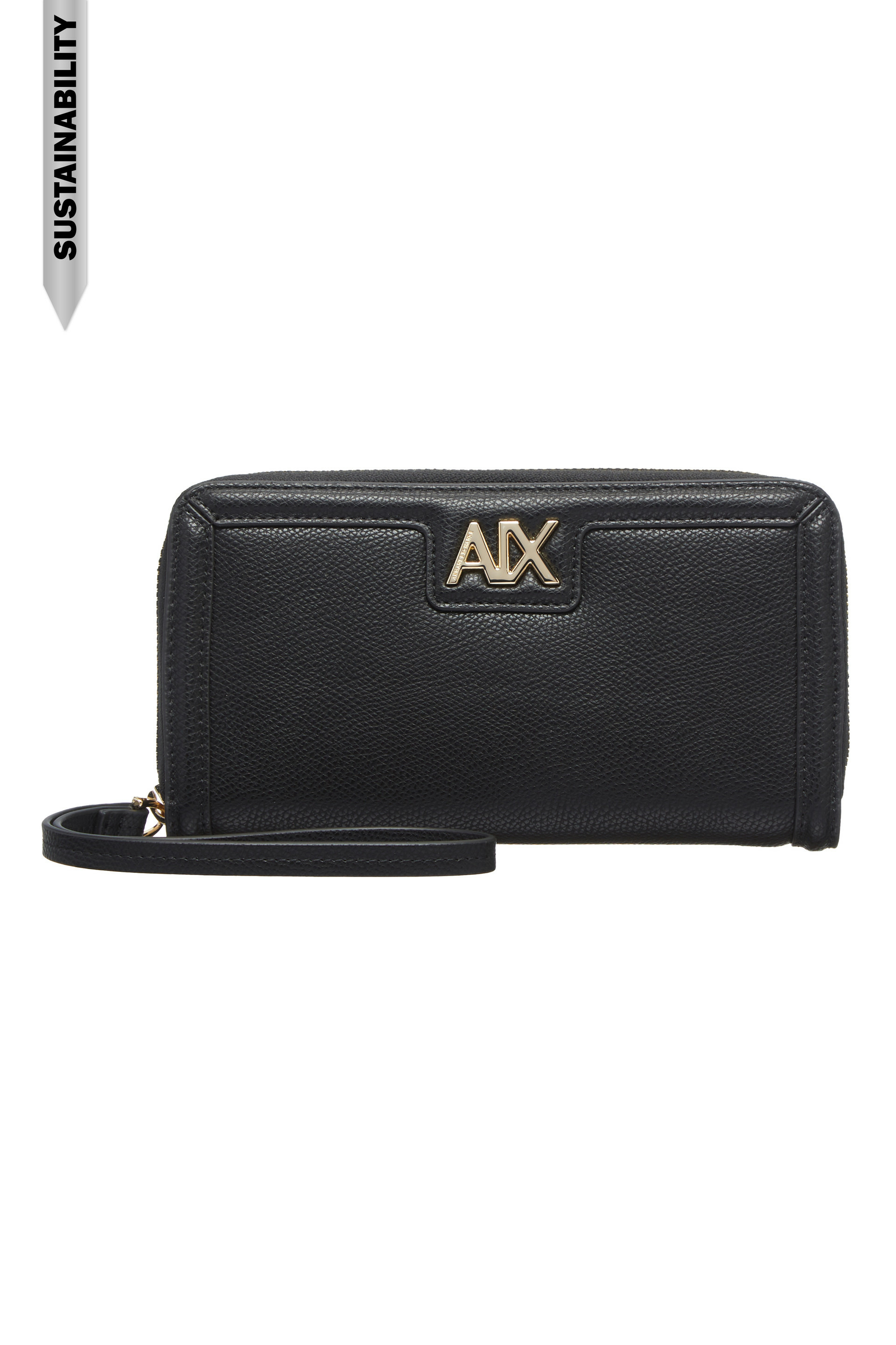 Portefeuille femme zip a-noir/noir