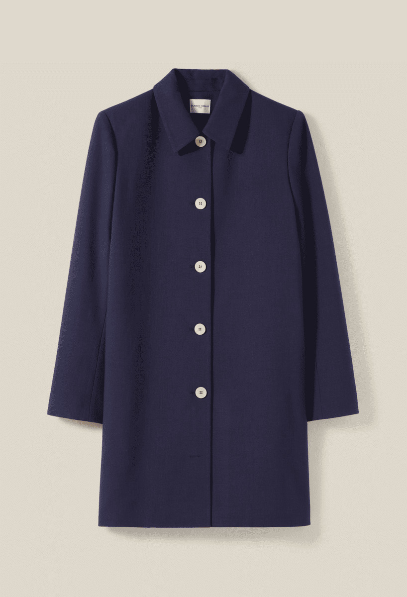 Manteau court boutonné