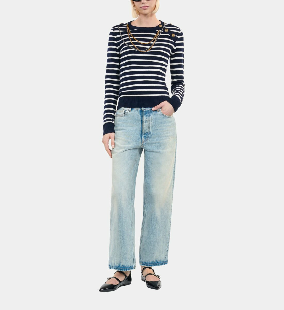 Pull En Laine À Rayures Femme