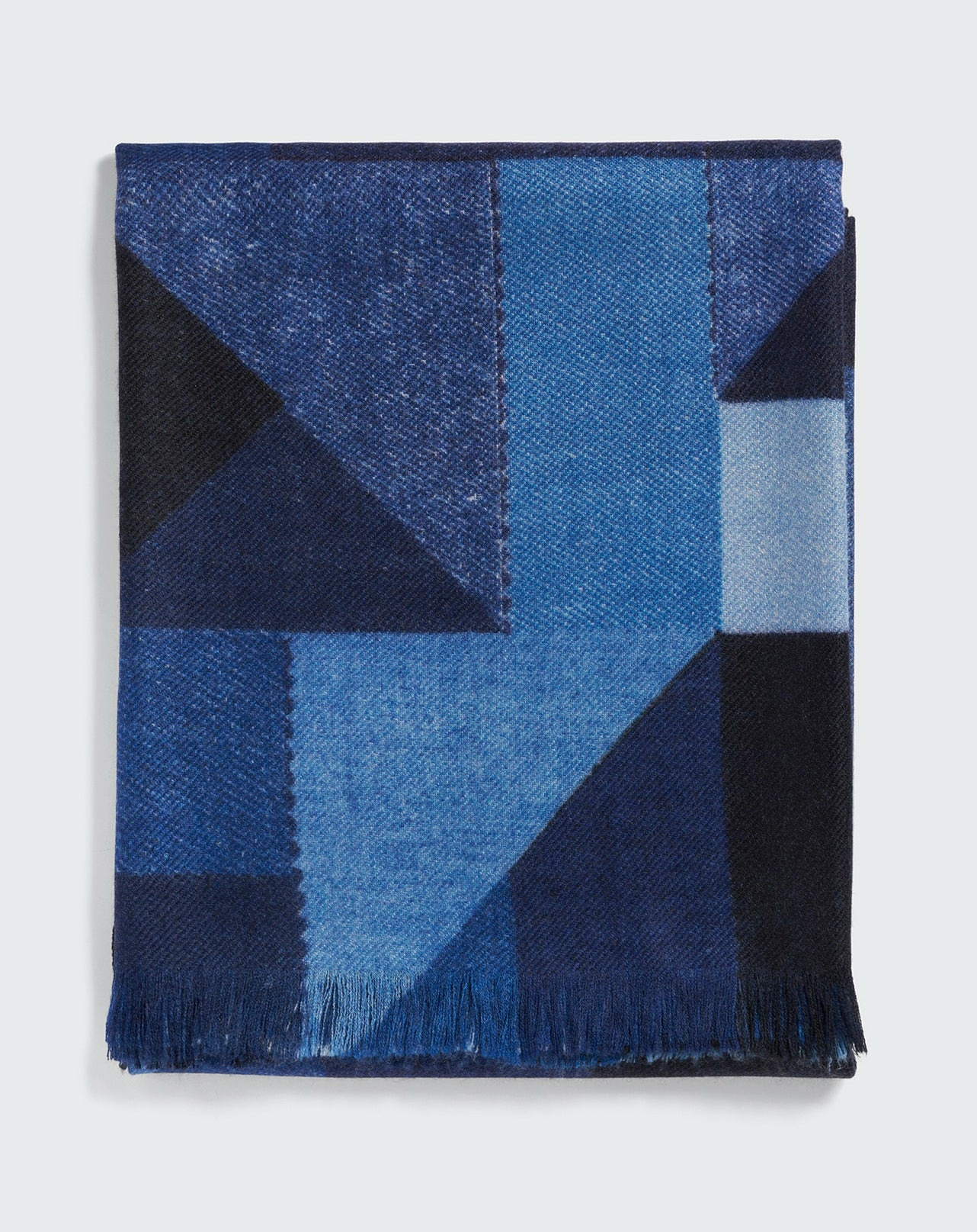 Étole imprimée patchwork denim - Accessoire - GEAI