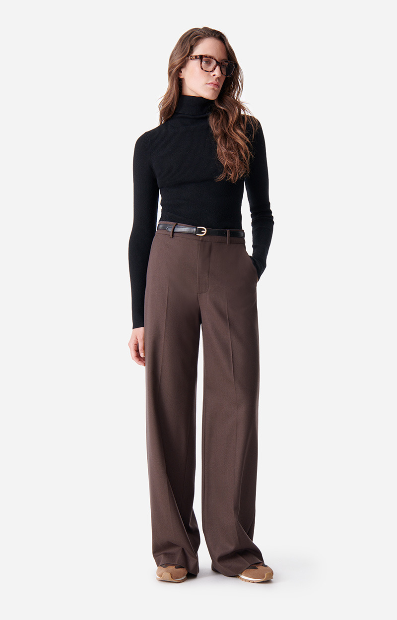 Pantalon Dulce En Laine Mélangée