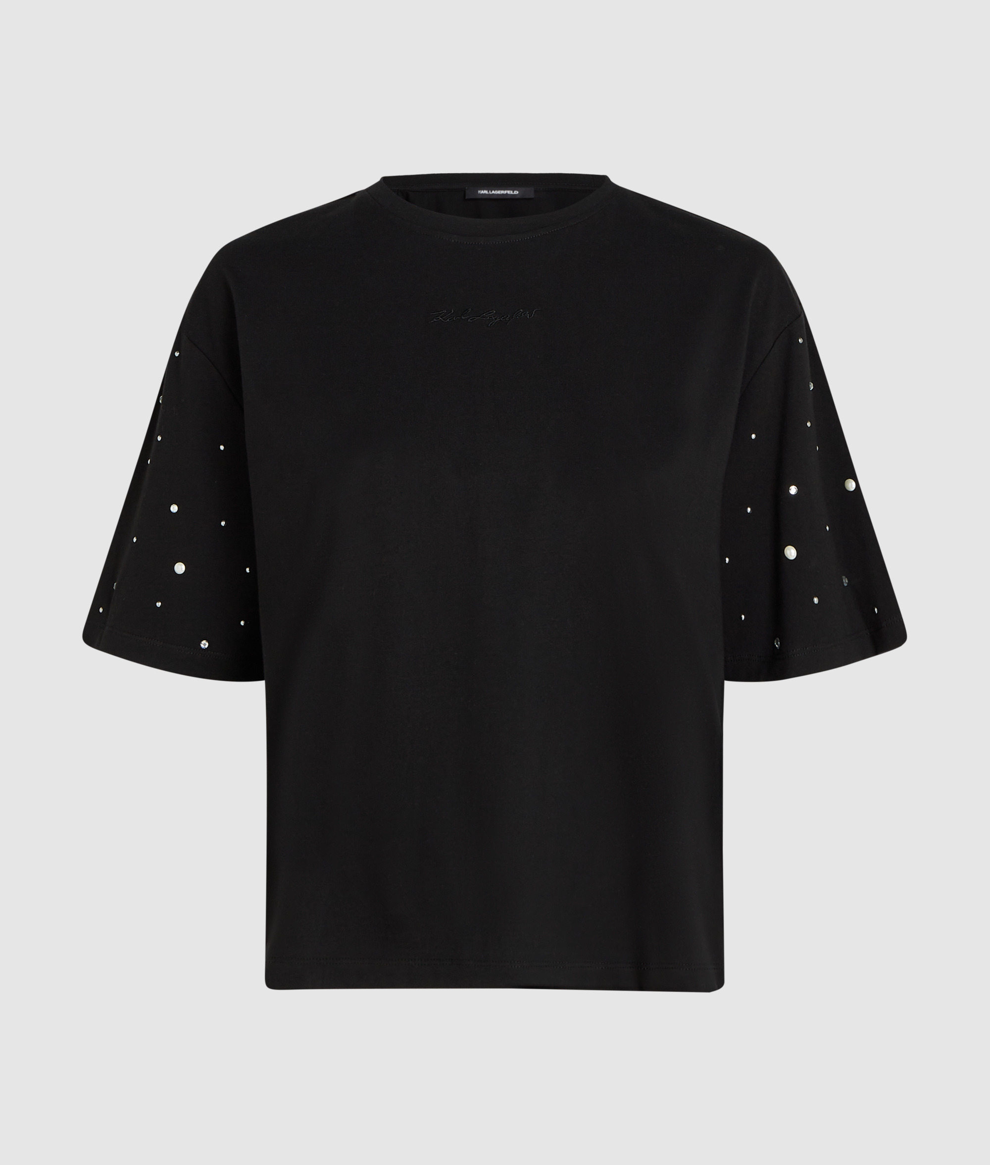 EMBELLISHED SLV BOXY T-SHIRT