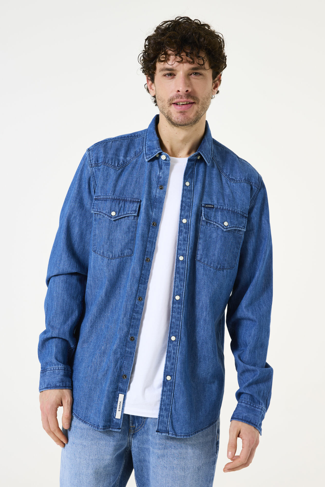 Men Shirt Blue