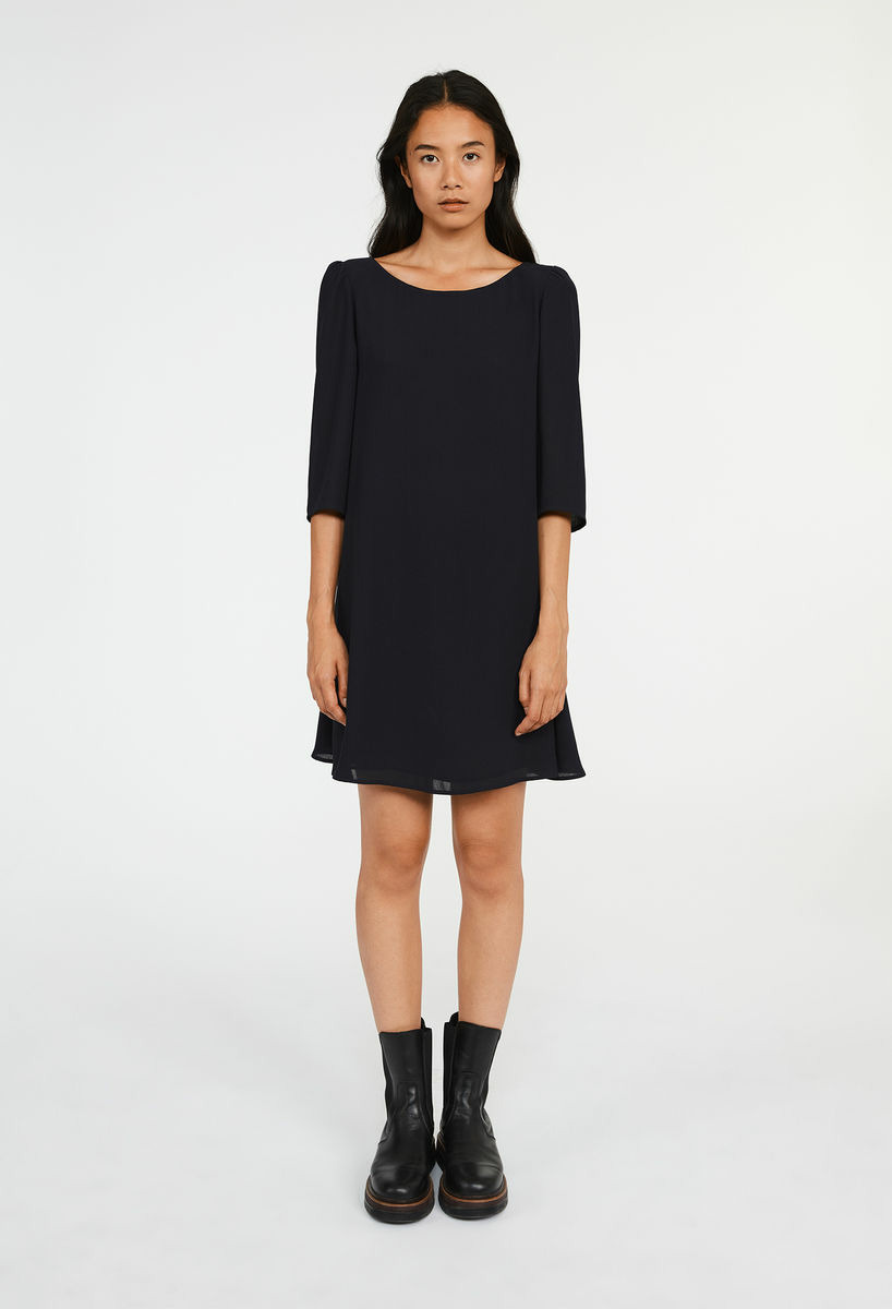 Robe courte Rififi bleu marine