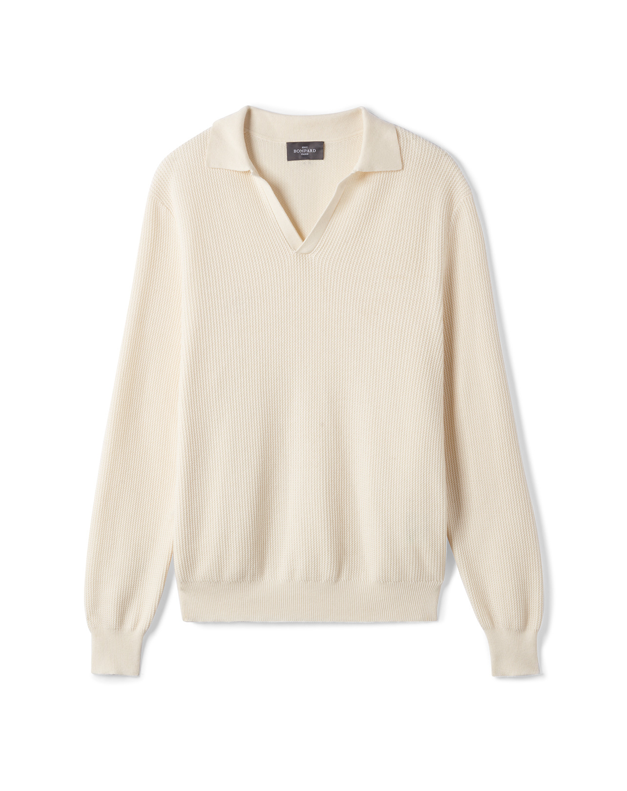 Polo point texturé - Homme - NATUREL