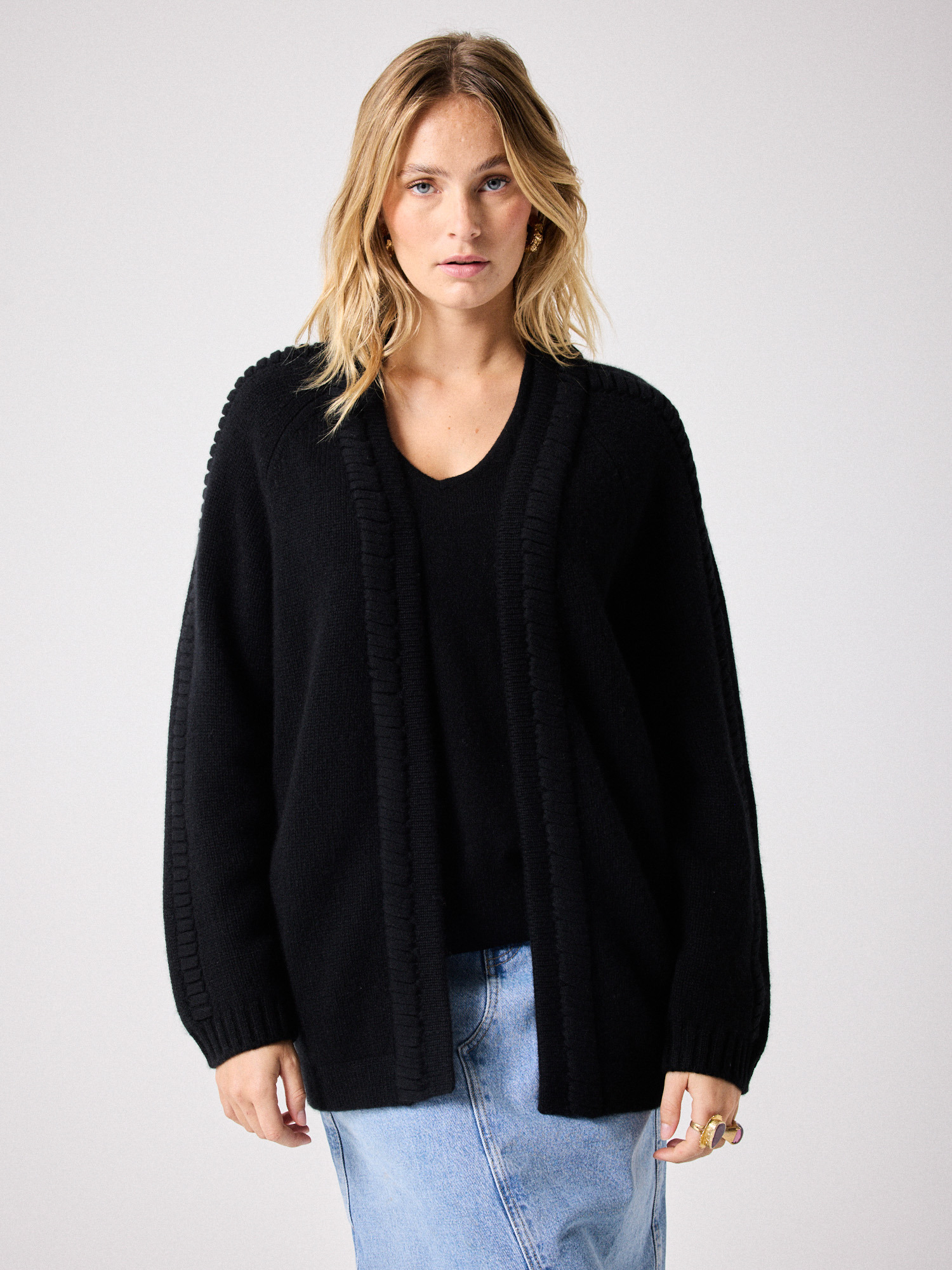 Gilet cachemire Ninoa NOIR