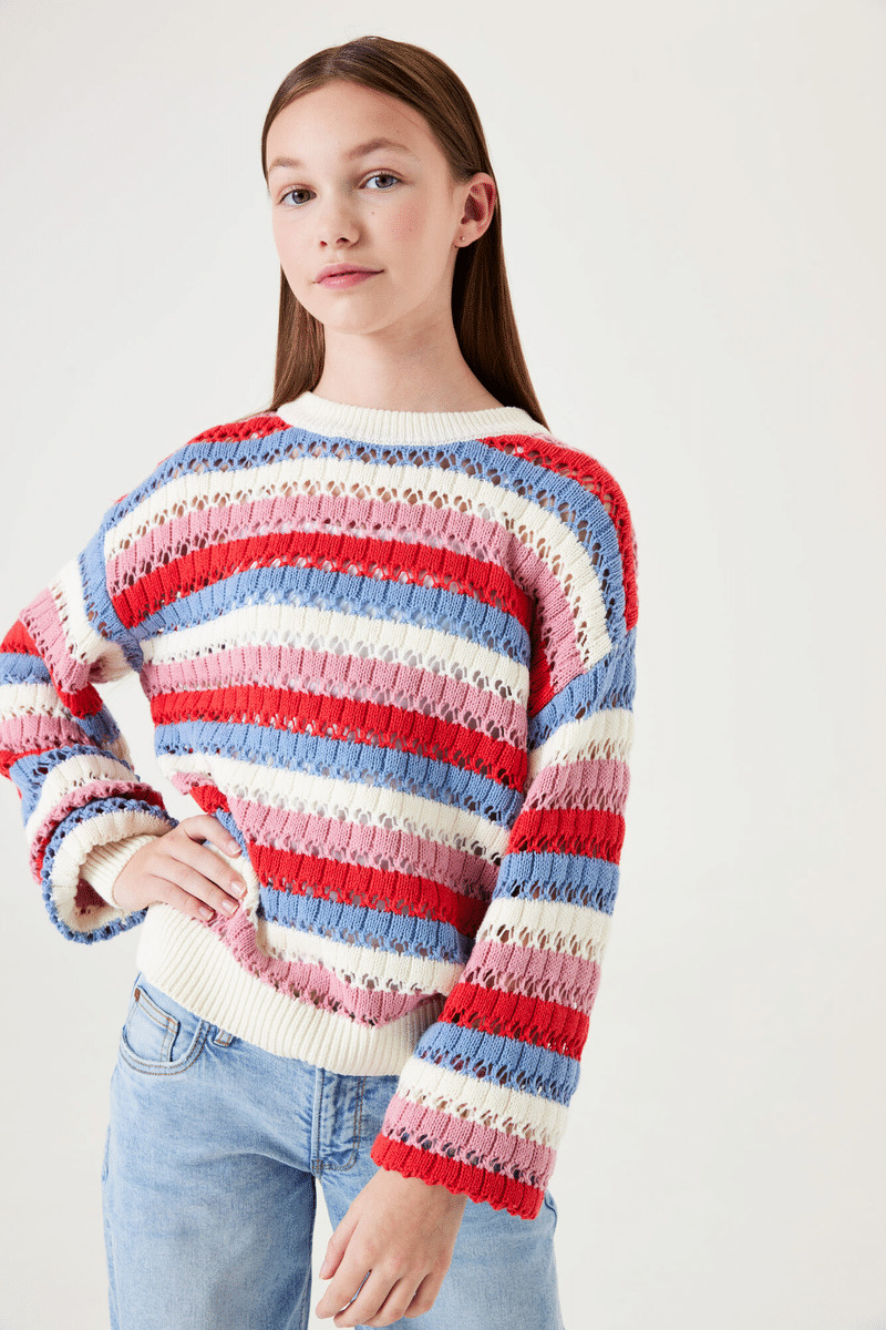 Girls Sweater White