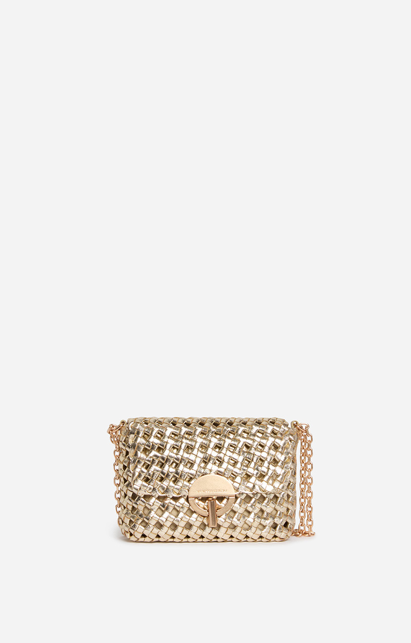 Petit Sac Moon En Cuir Tressé Cuir De Buffle Tressé
