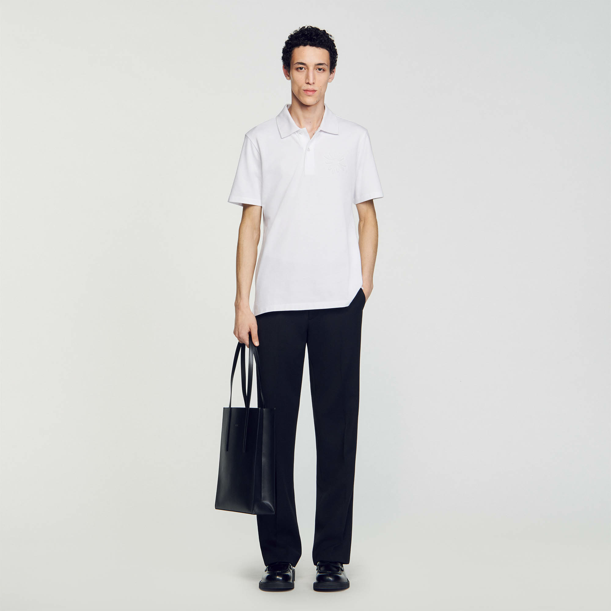 Polo fleur en coton