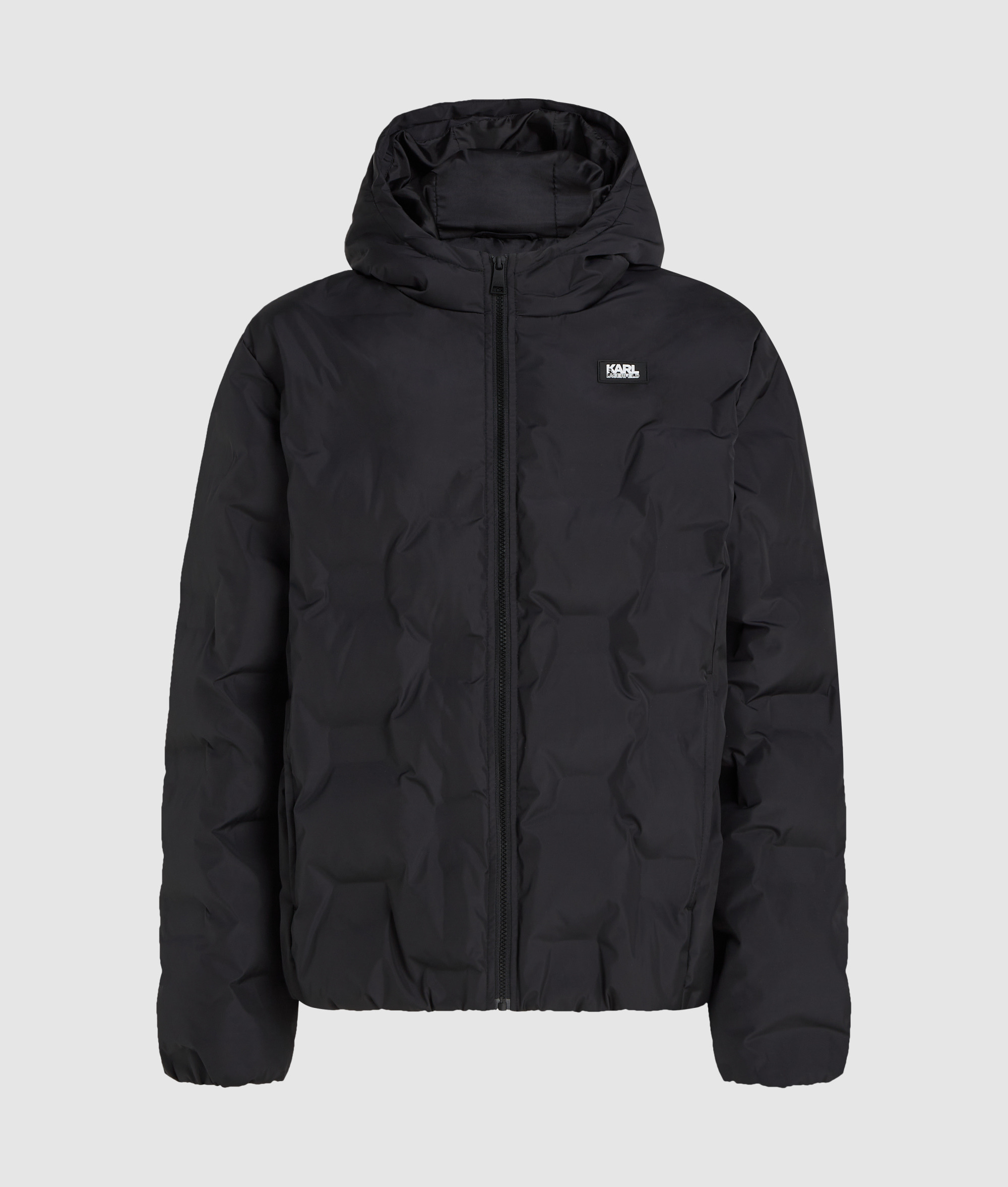 QUILTED HOODED PUFFER