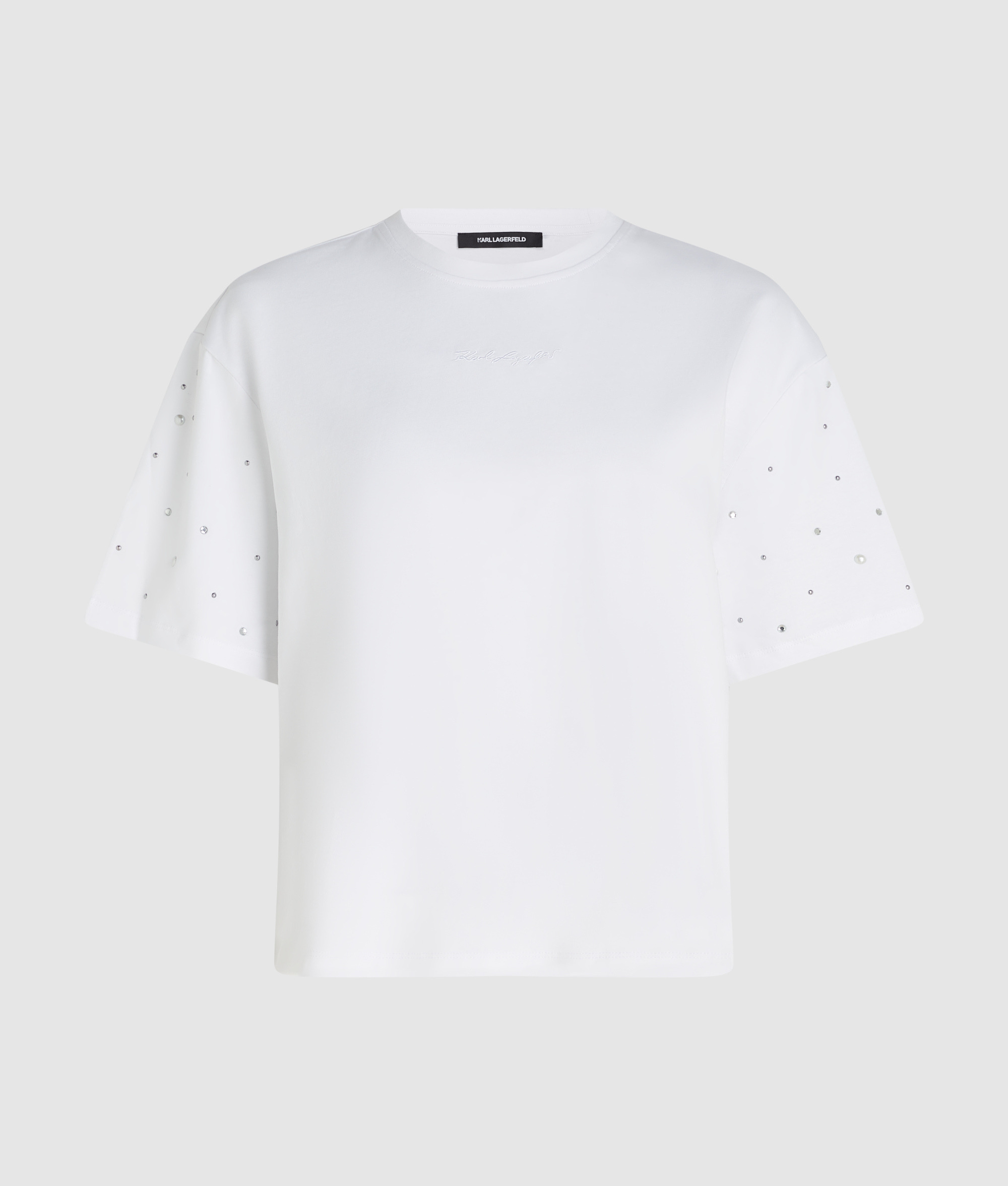 EMBELLISHED SLV BOXY T-SHIRT
