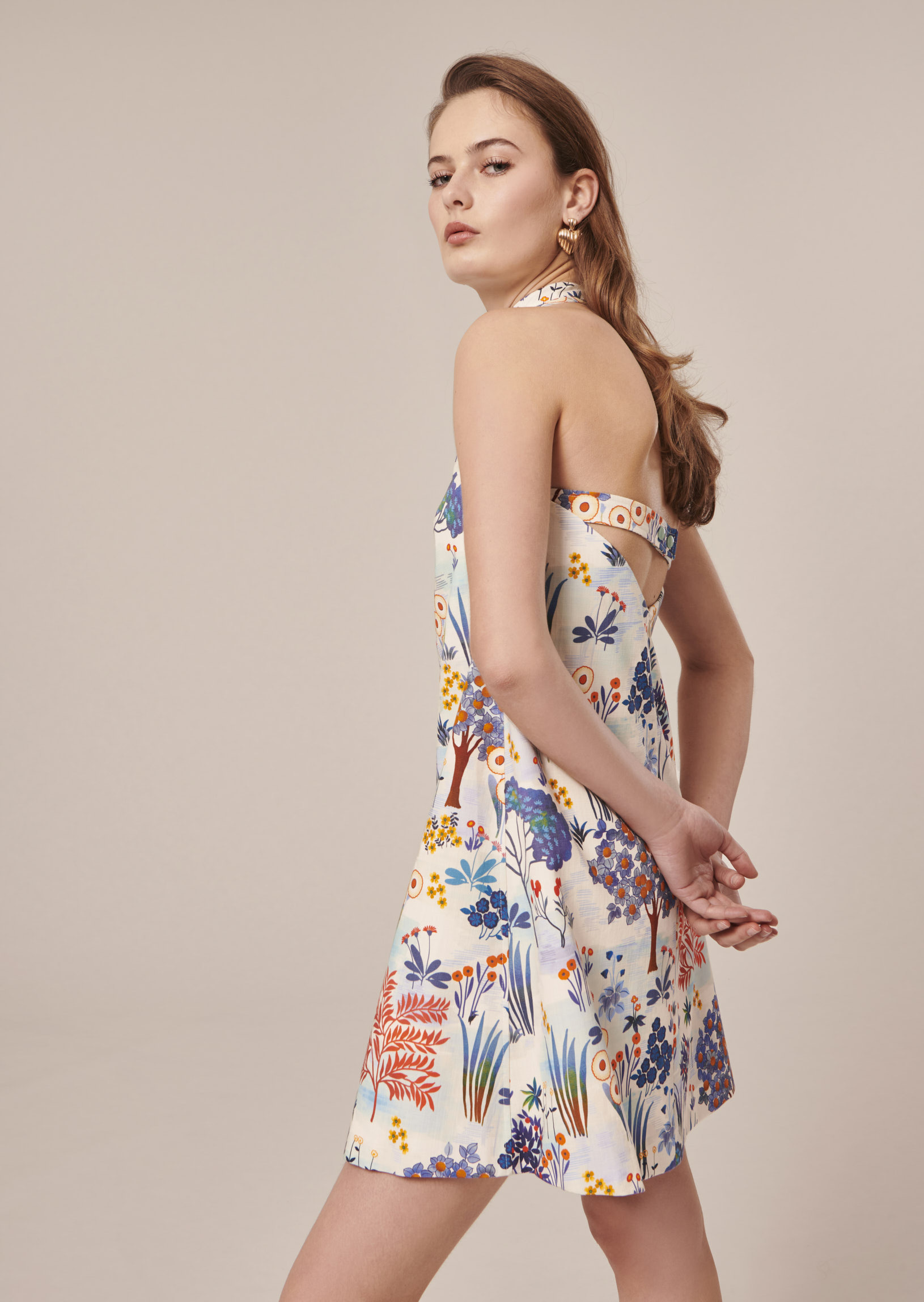 Robe Rebeka-Bleu en Coton