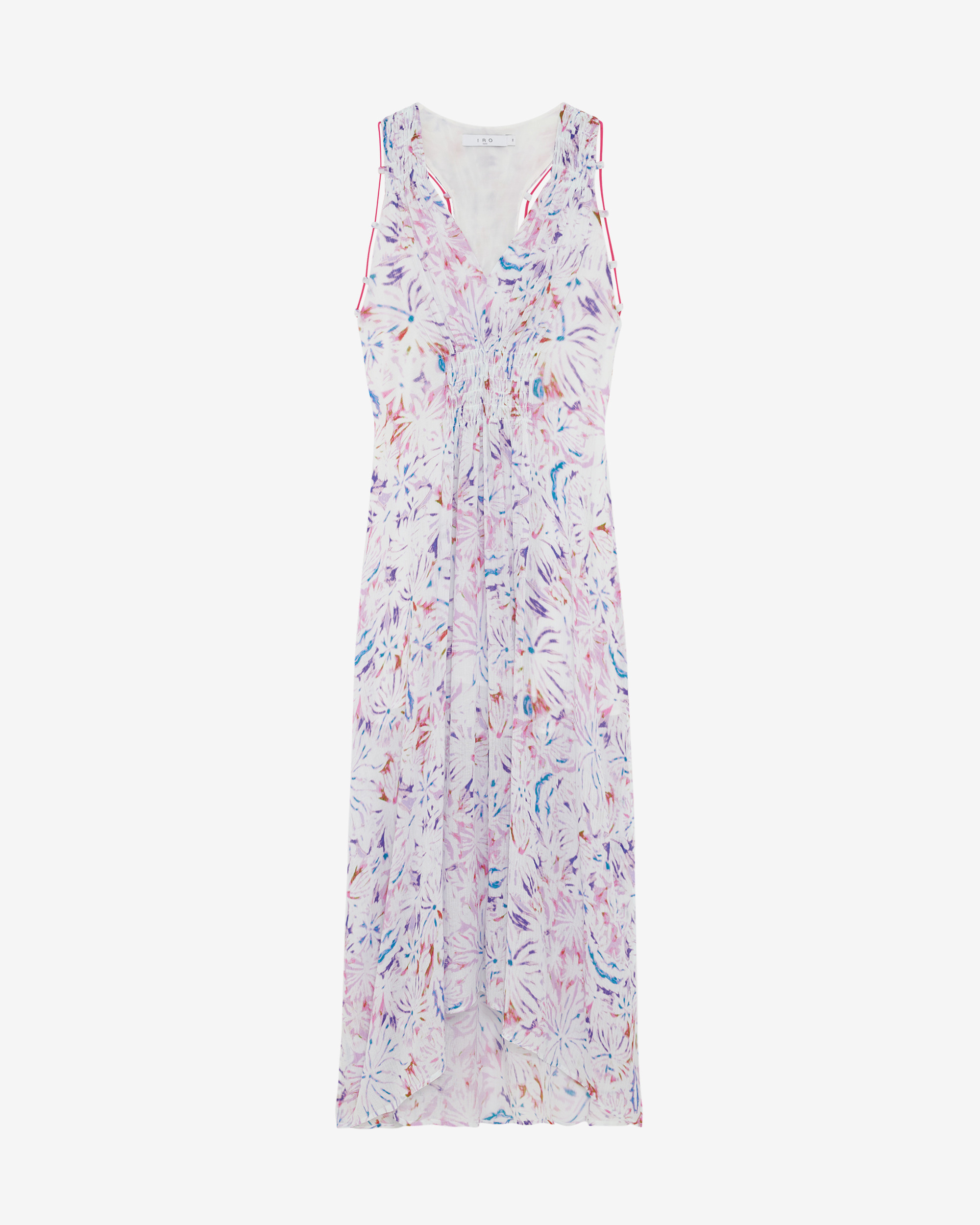 Robe Longue Imprimée Col V Laini