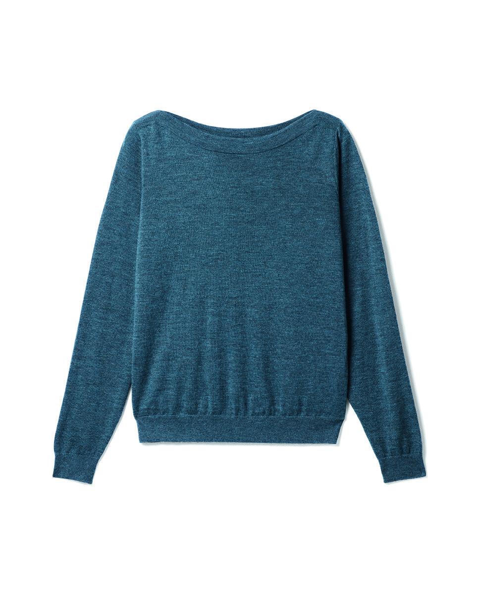 Col bateau ultrafin - Femme - BLEU MINERAL