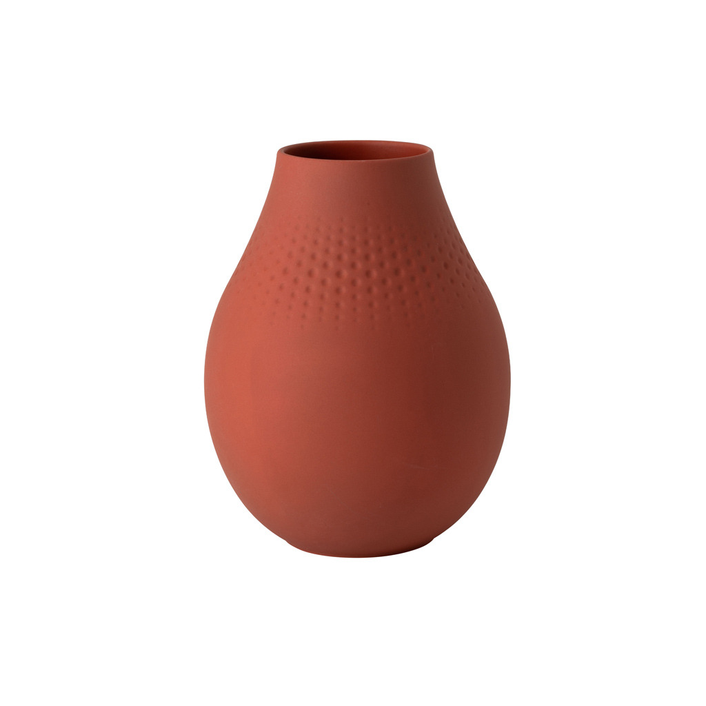 Manufacture Collier terre Vase Perle haut 16x16x20cm
