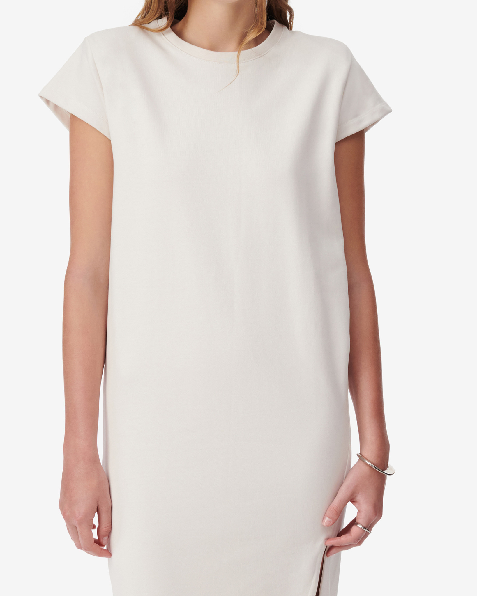 Robe T-Shirt À Fente Athenie