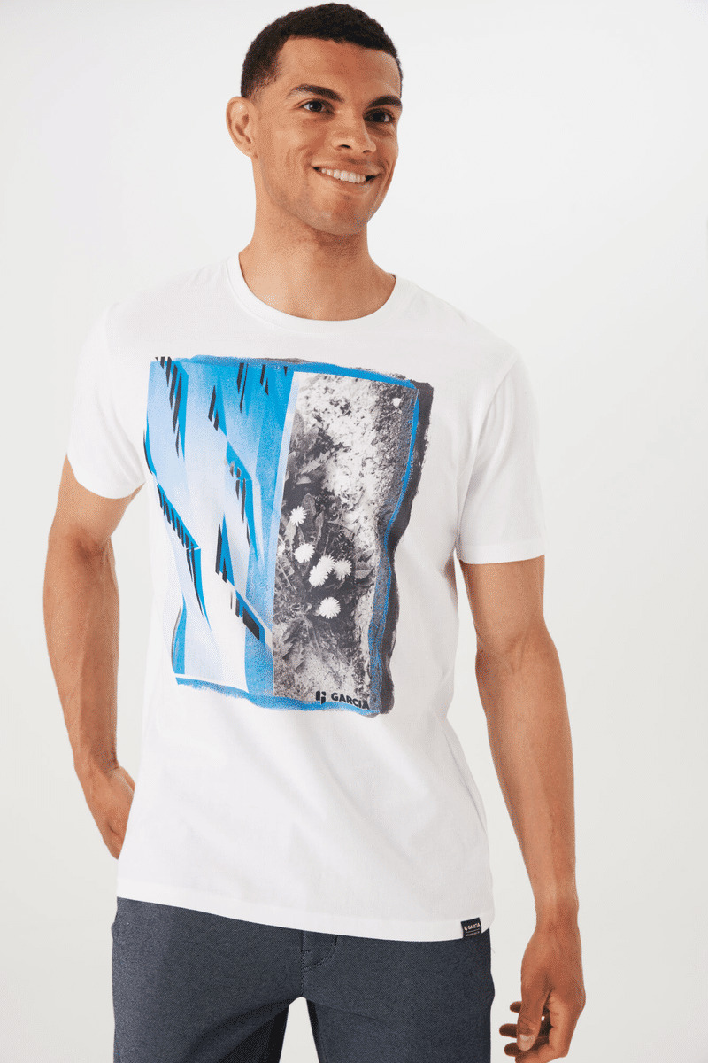 Men T-shirt White