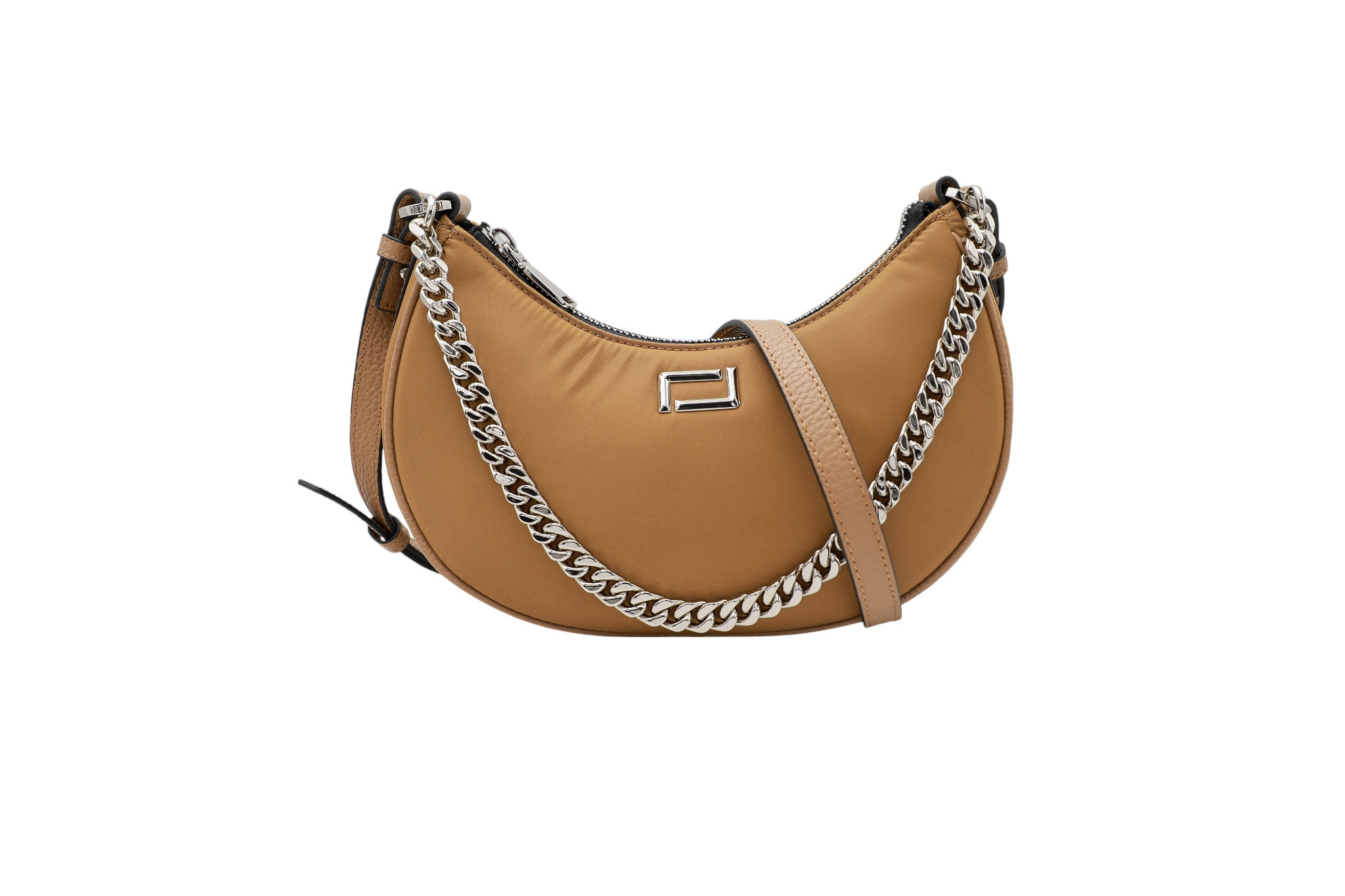 RENEE - Mini sac zippé - Biscuit