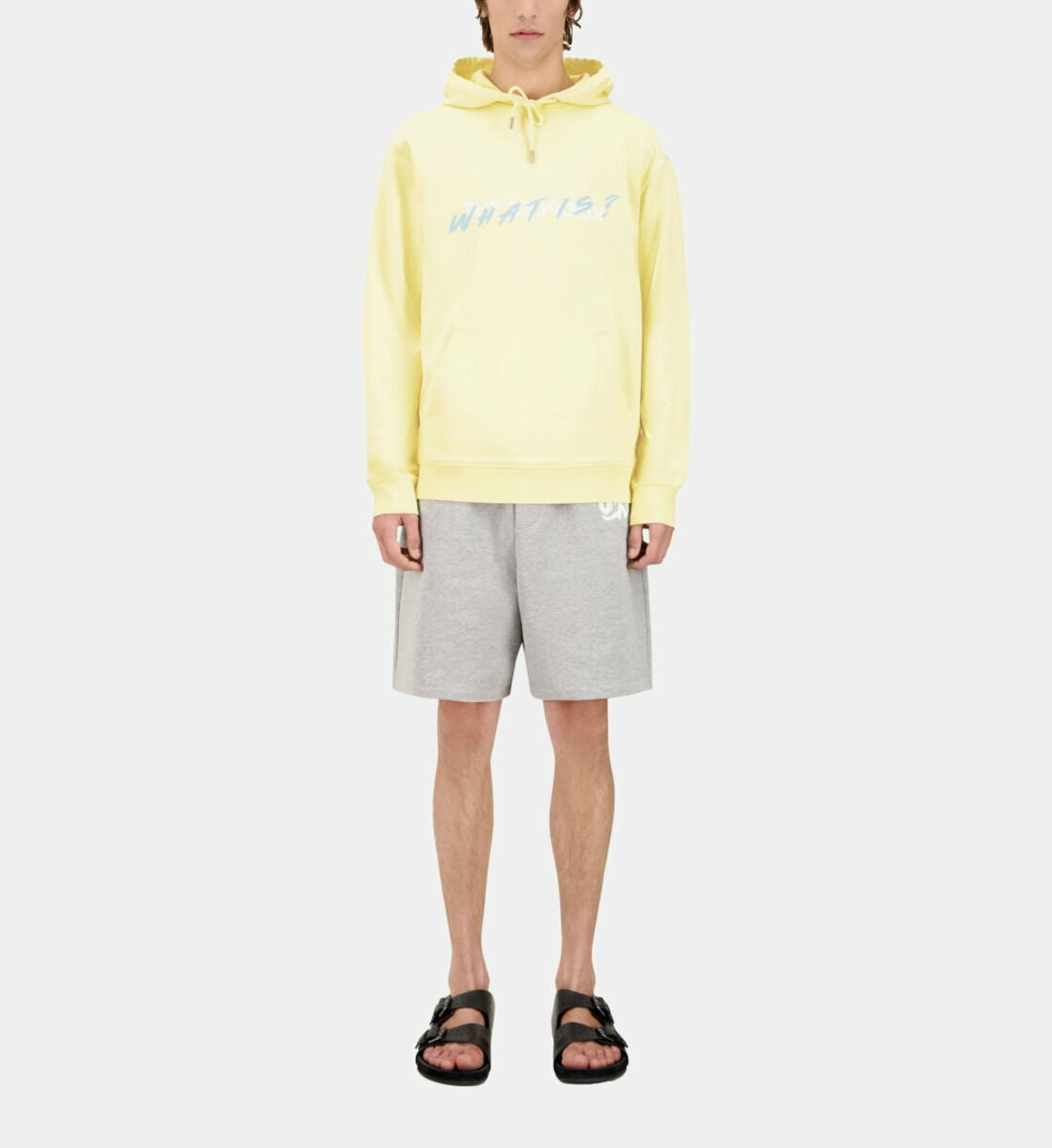 Sweatshirt À Capuche What Is Jaune Homme