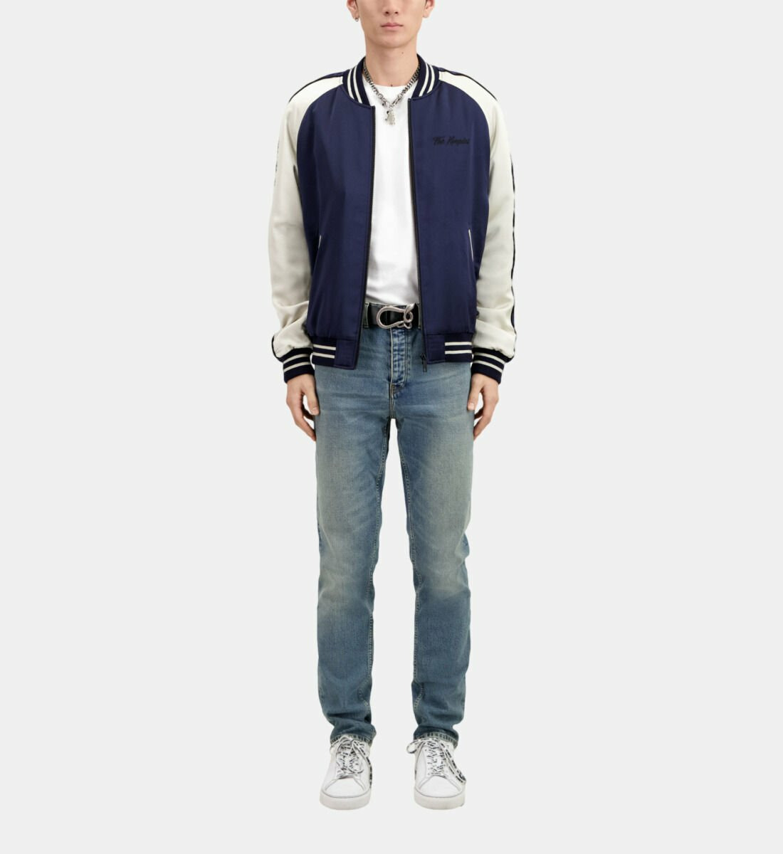 Blouson Satin Et Broderie Dragon Homme