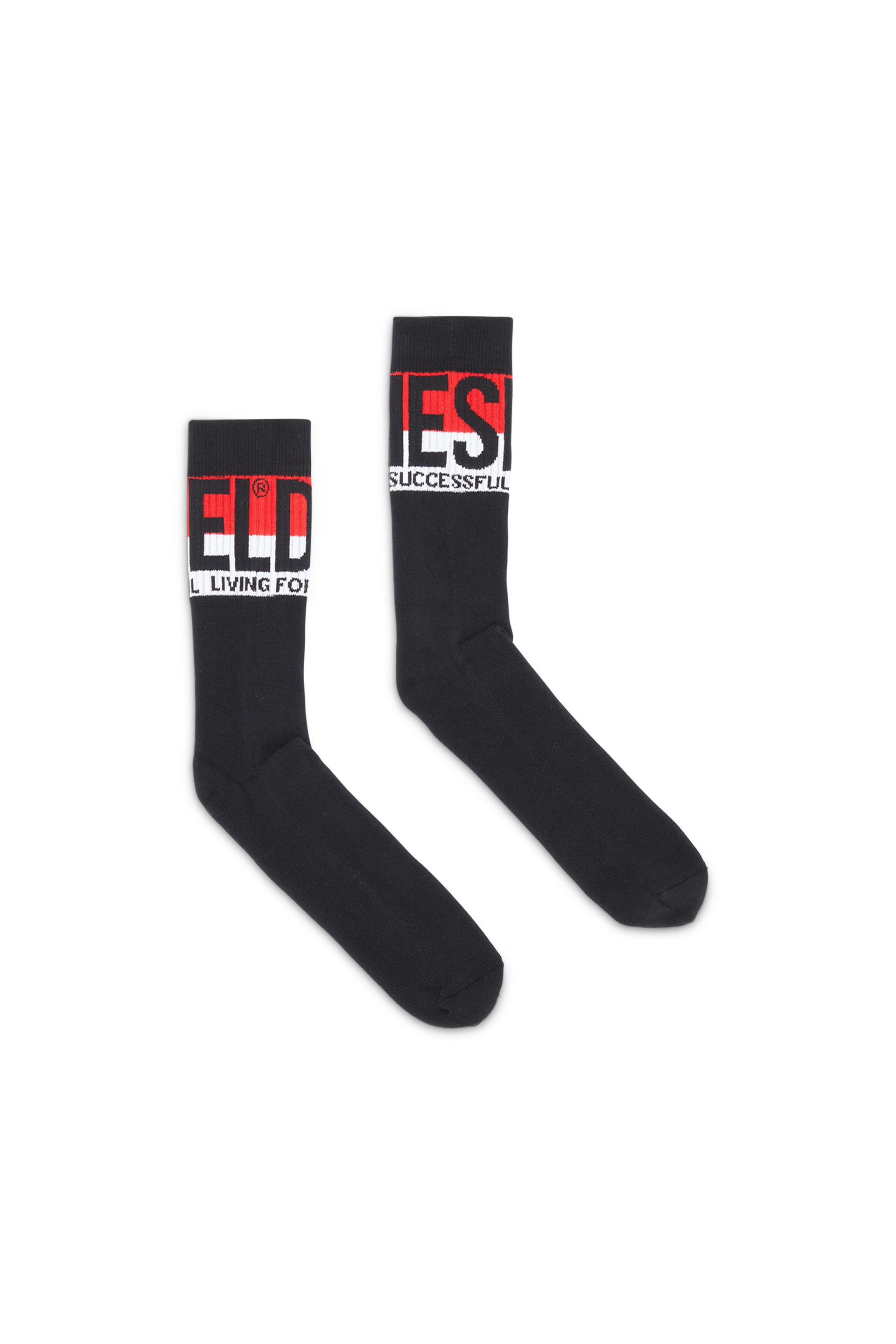 Chaussettes avec revers maxi logo