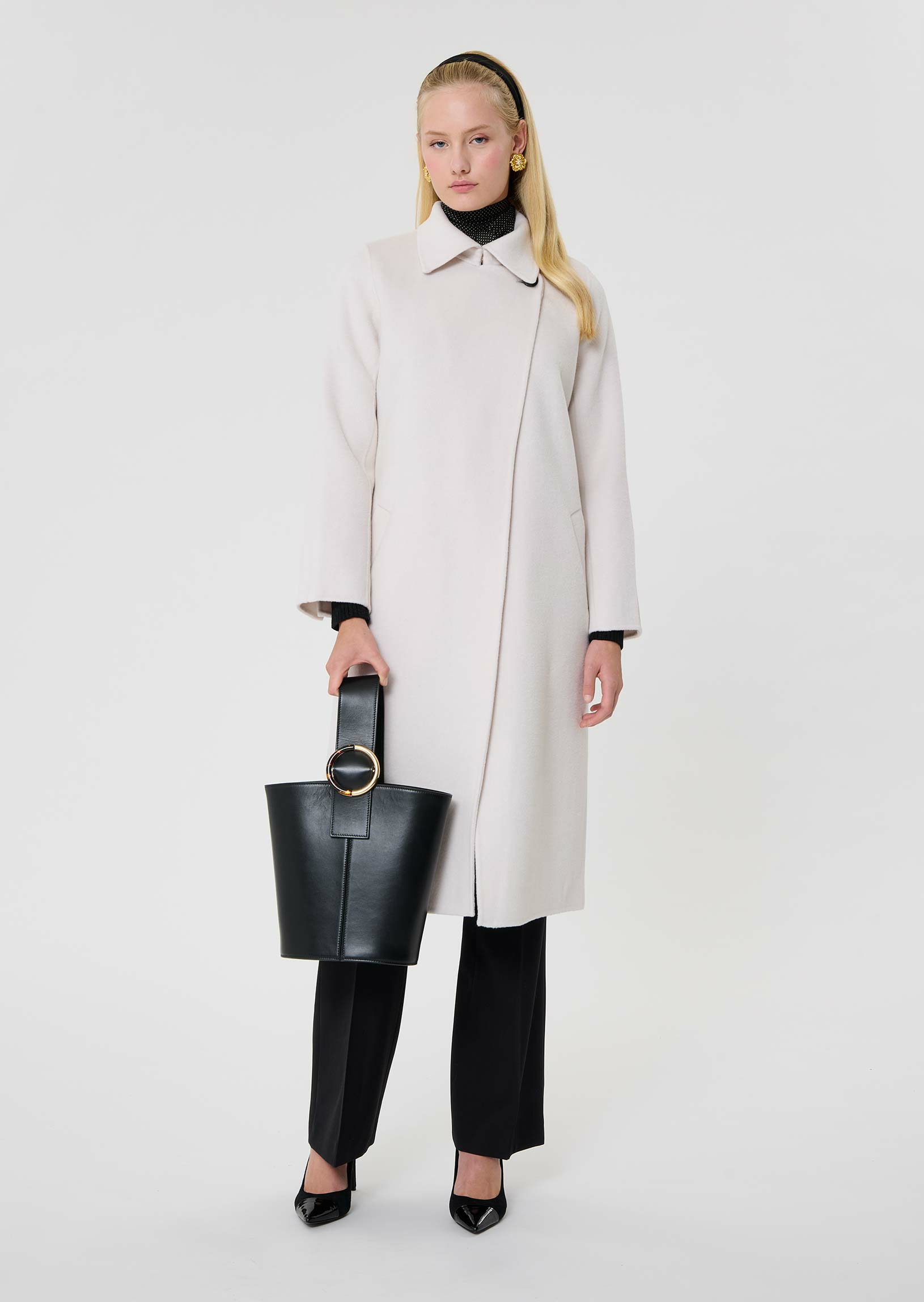 Manteau Mandy-Craie en Laine