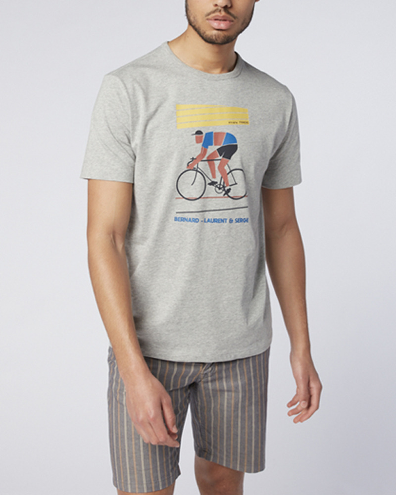 T-Shirt En Coton Bernard, Laurent & Serge