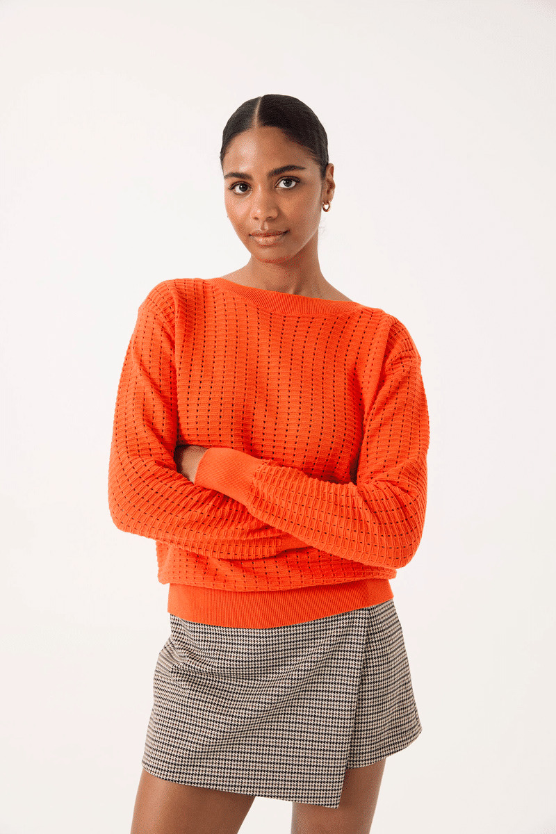 Women Sweater Orange