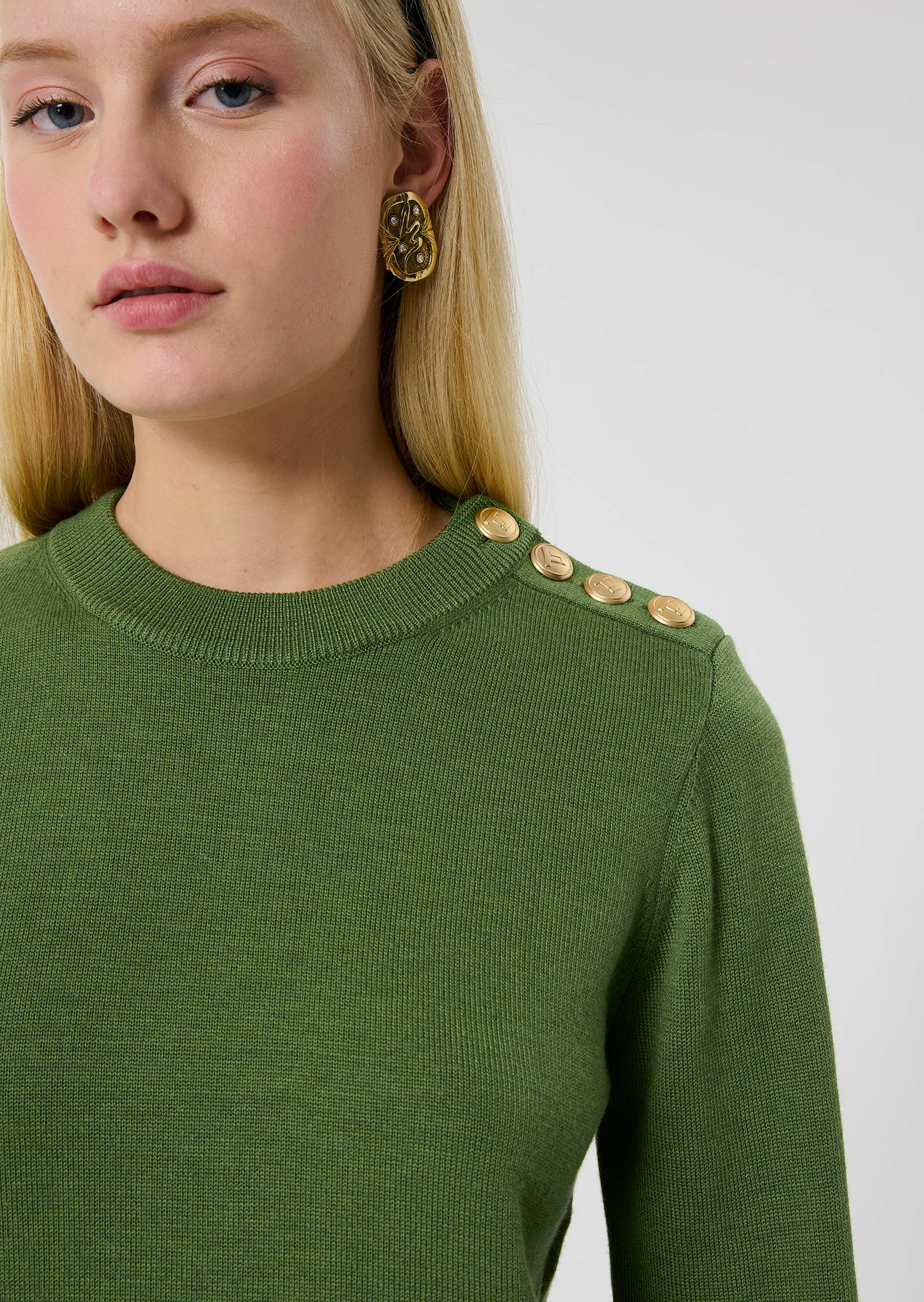 Pull Prunette-Cactus en Polyester