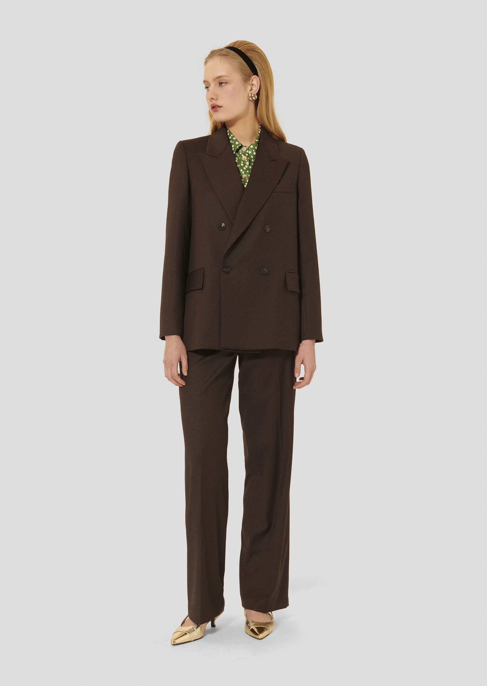 Veste Valson-Chocolat en Laine Vierge