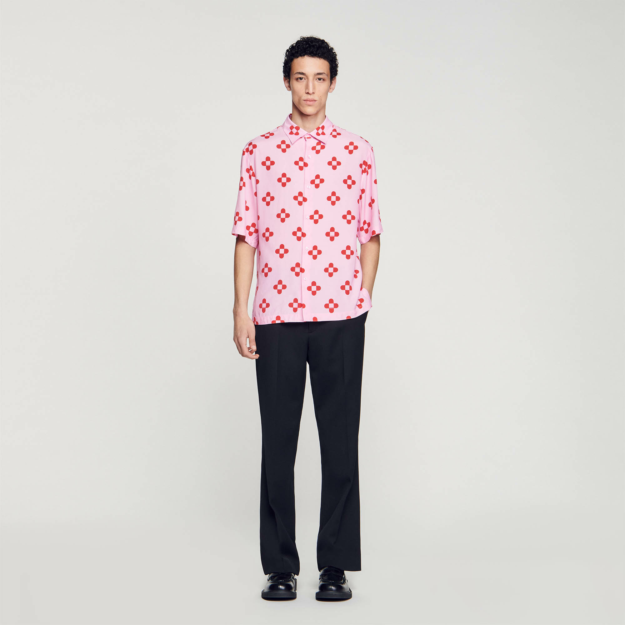 Chemise Cross Flower manches courtes