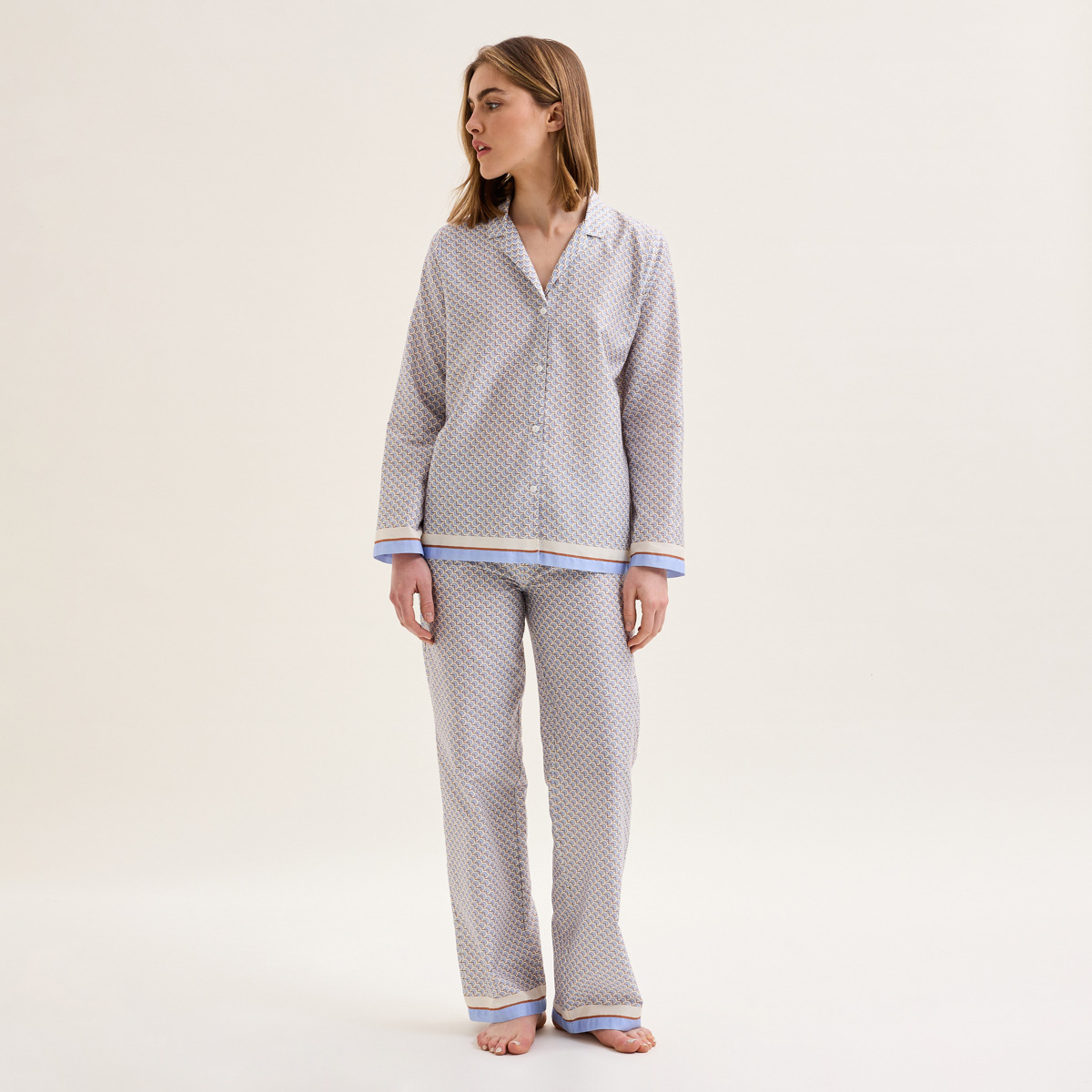 Laurence Tavernier - Pyjama col tailleur en satin, Gabi