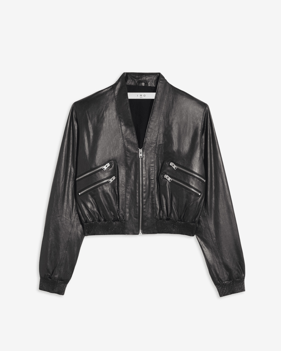 Blouson Col Ven Cuir Brita