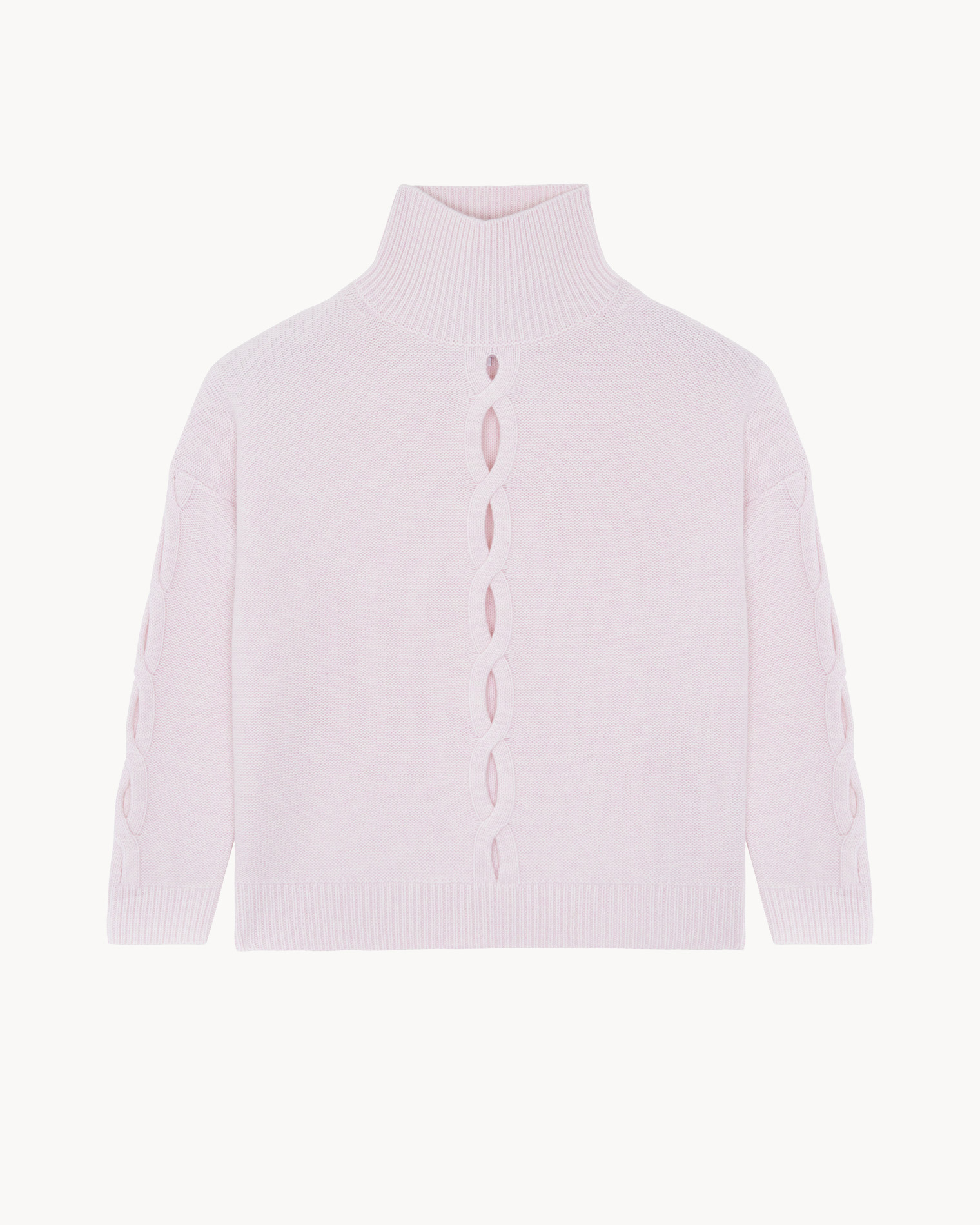 Pull Louane Pull Cachemire Femme Col Cheminée, 4 fils