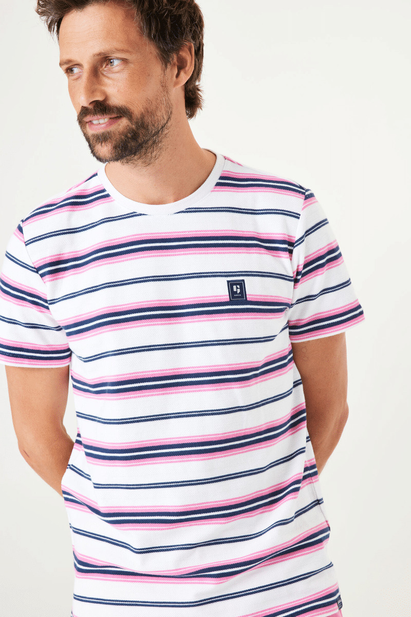 Men T-shirt Pink