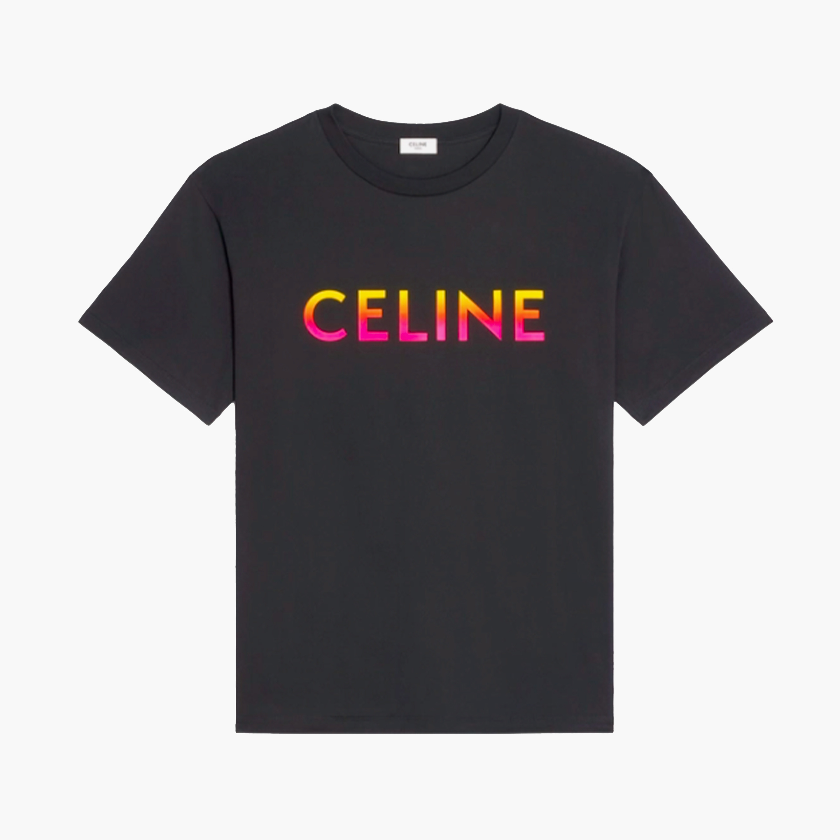 Celine T-Shirt - Fade Logo - Noir