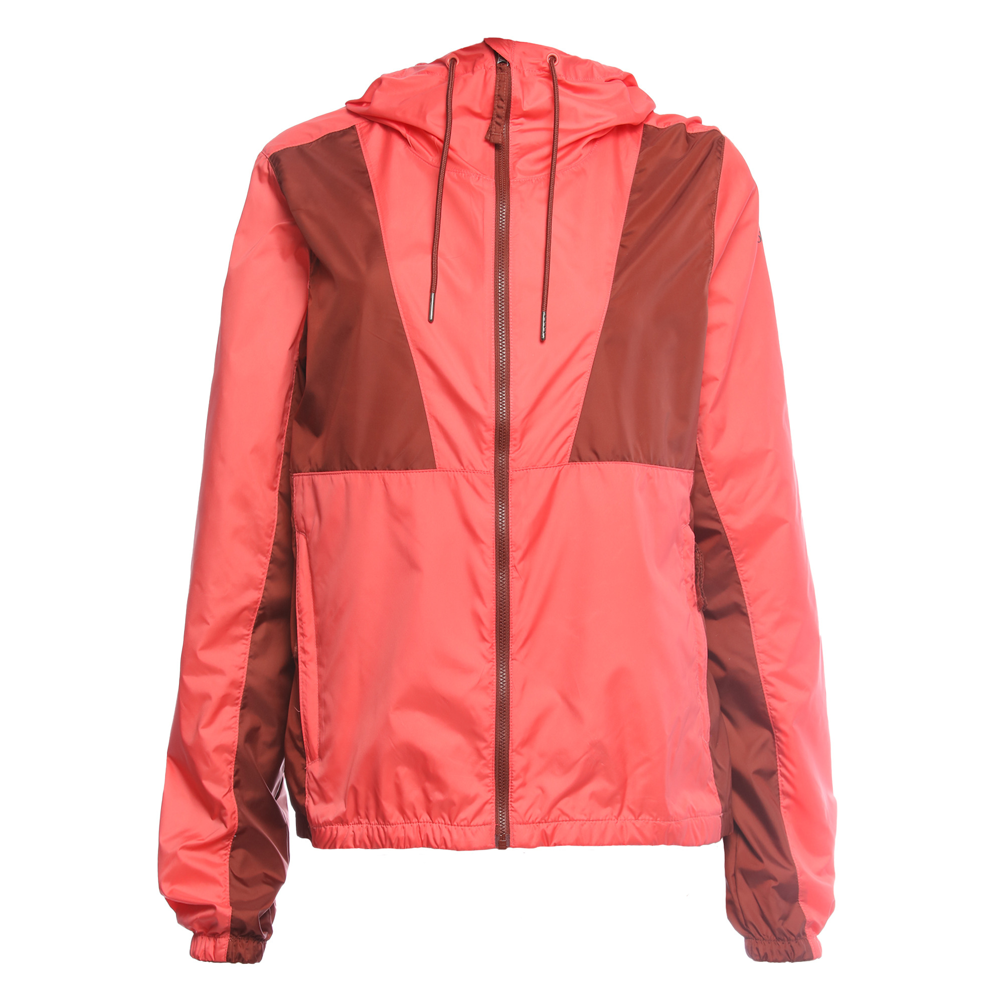 W Morning View FS Hooded Windbreaker Rouge