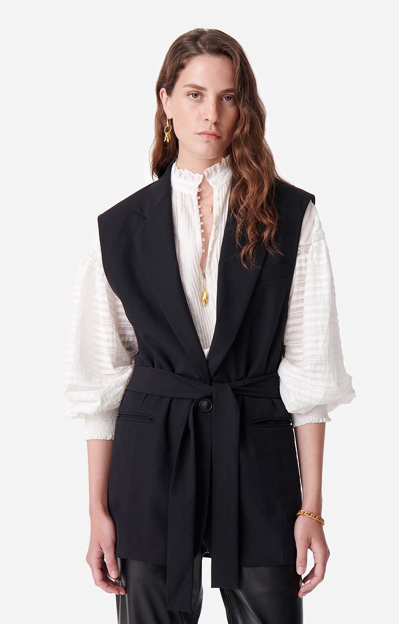 Veste Christen En Laine Mélangée