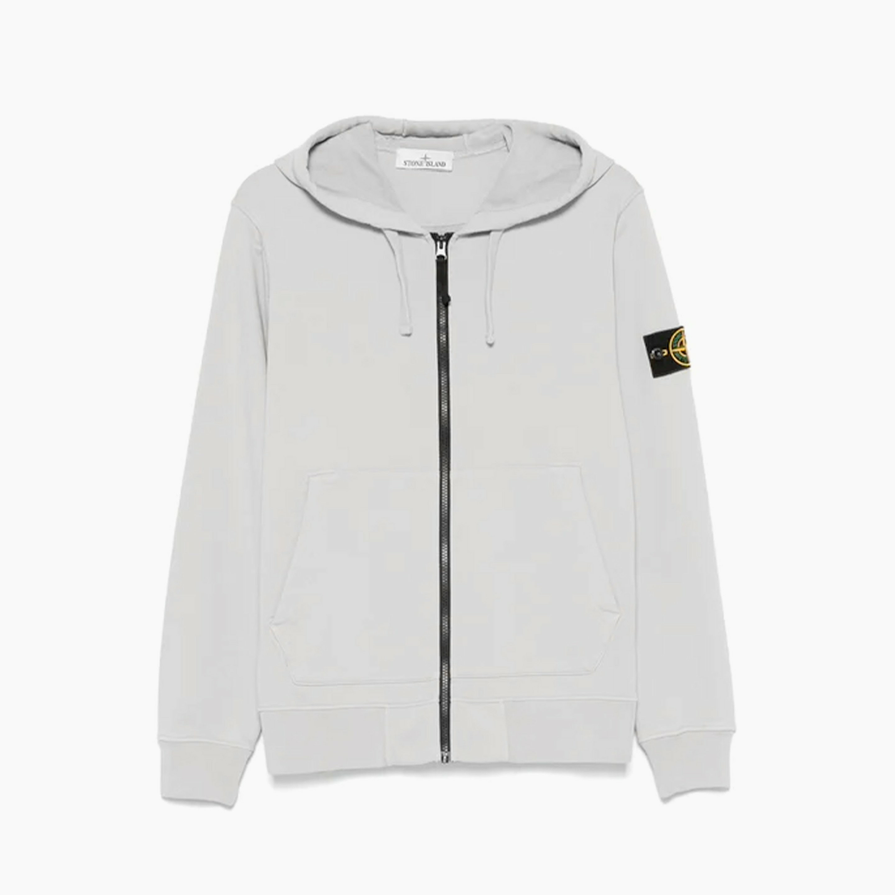 Stone Island Hoodie Zip Gris
