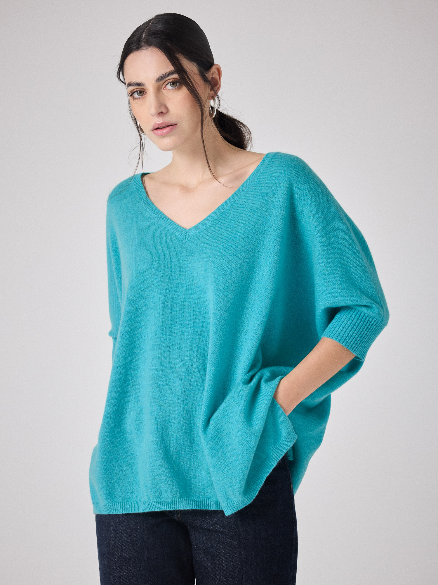 Pull poncho cachemire Aimee WILD