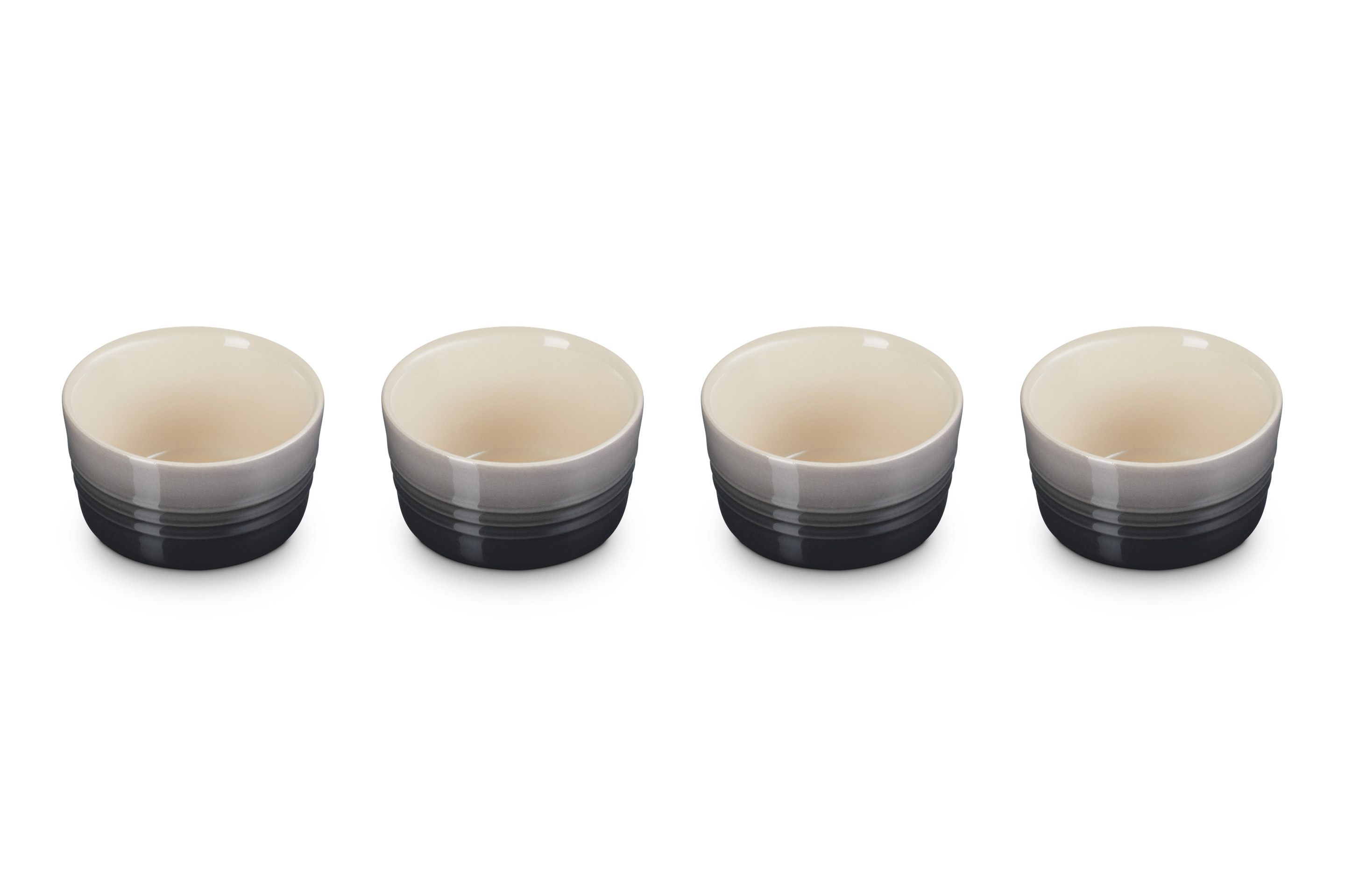 Set de 4 Ramequins 100ml en céramique flint