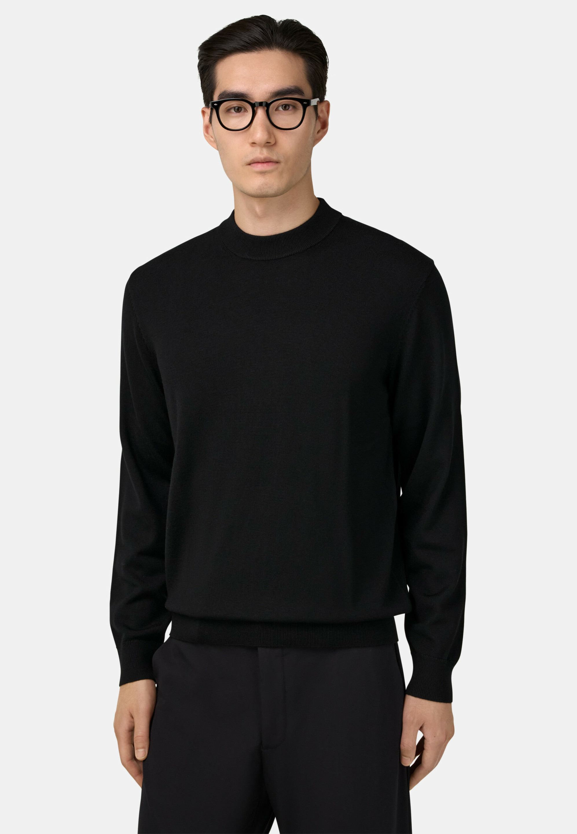 Pull Col Rond en Laine Mérinos