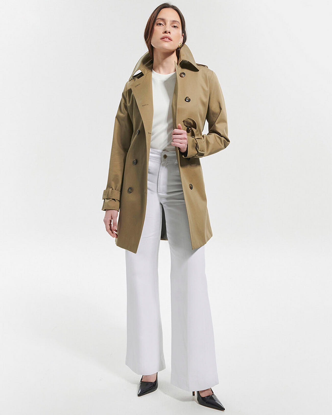 Trench Taoto Kaki en Coton