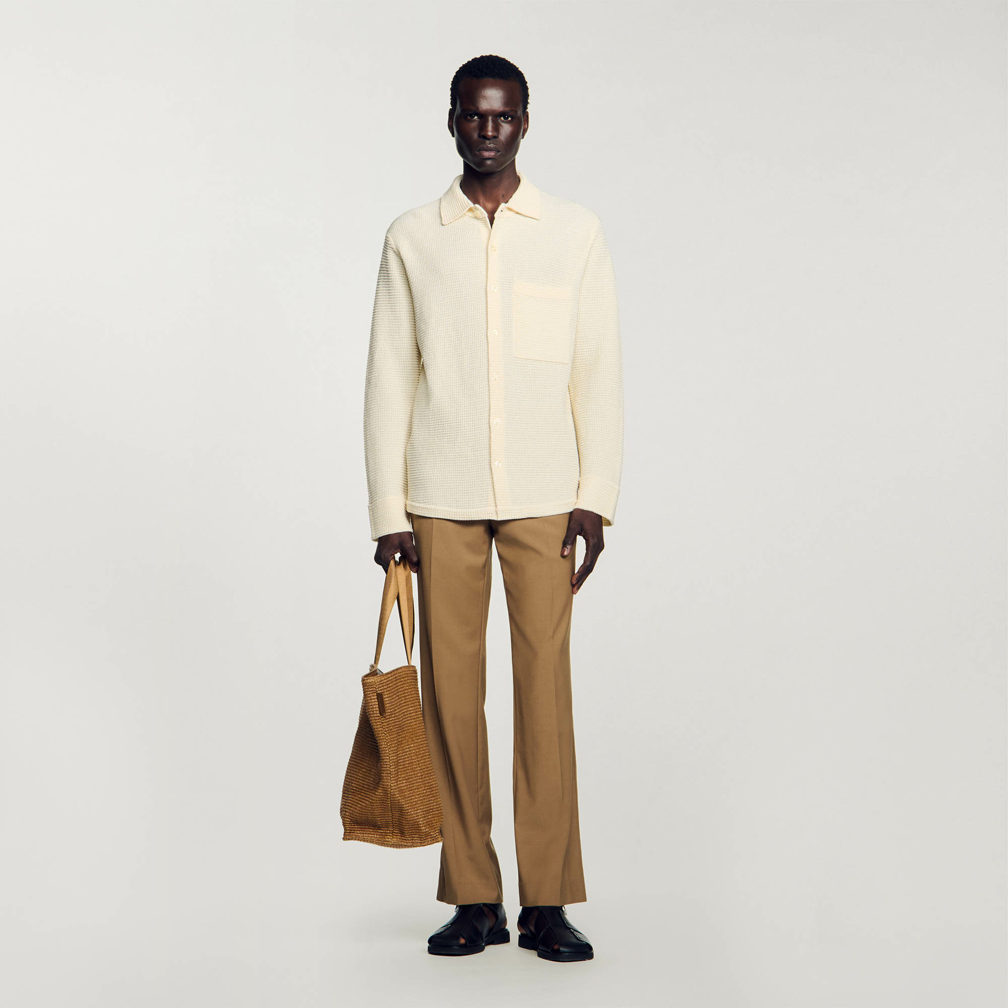 Chemise oversize en maille