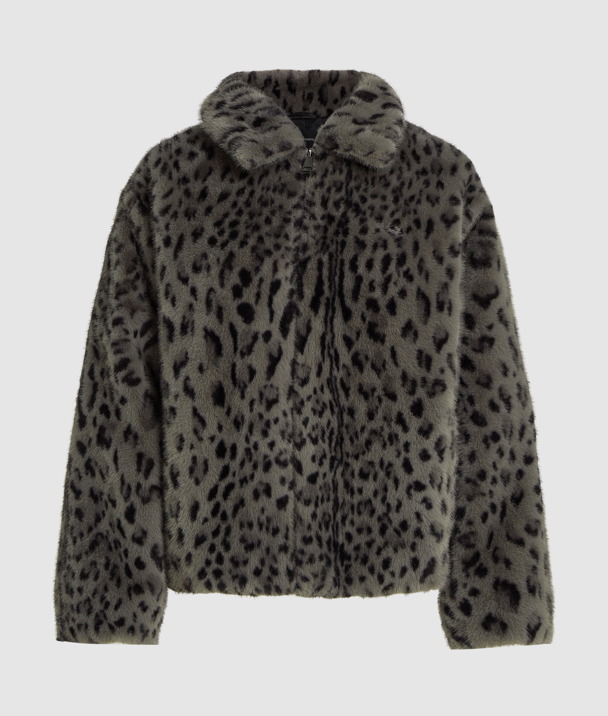 LEOPARD FAUX MINK JACKET