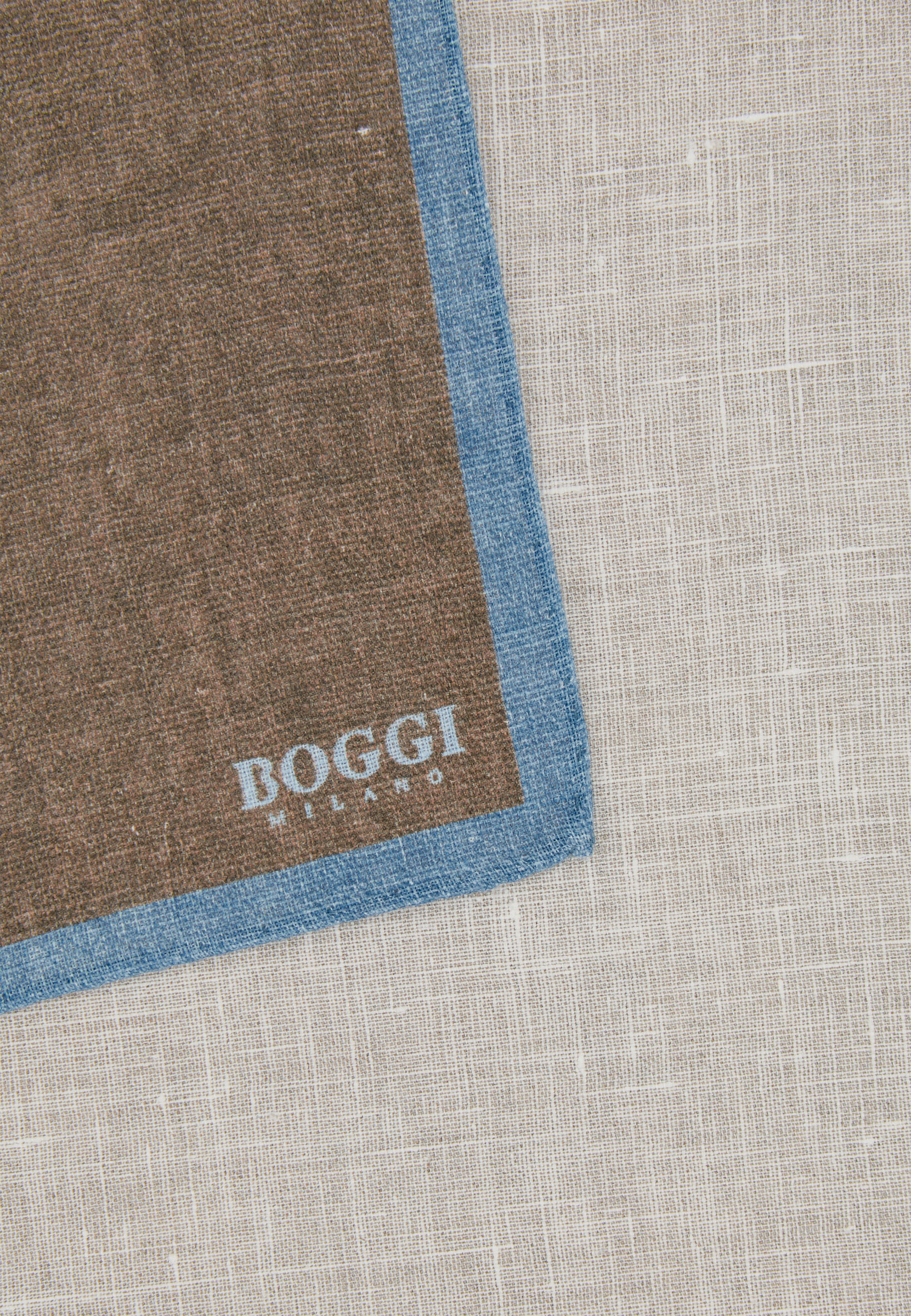 Pochette En Lin Avec Motif À Bord Contrasté